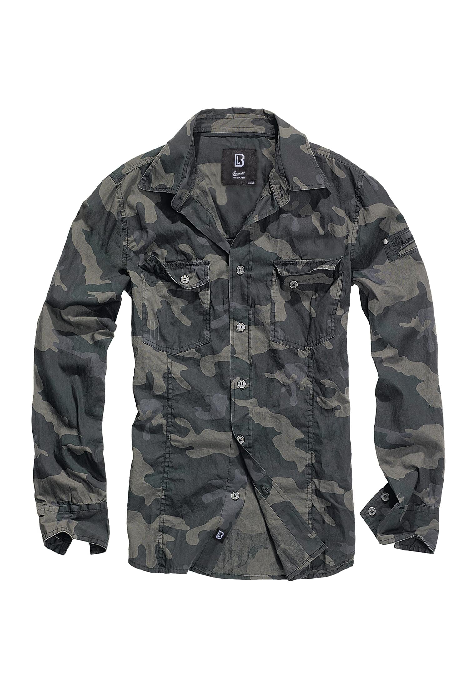 Brandit Langarmhemd »Brandit Herren Slim Worker Shirt«, (1 tlg.)