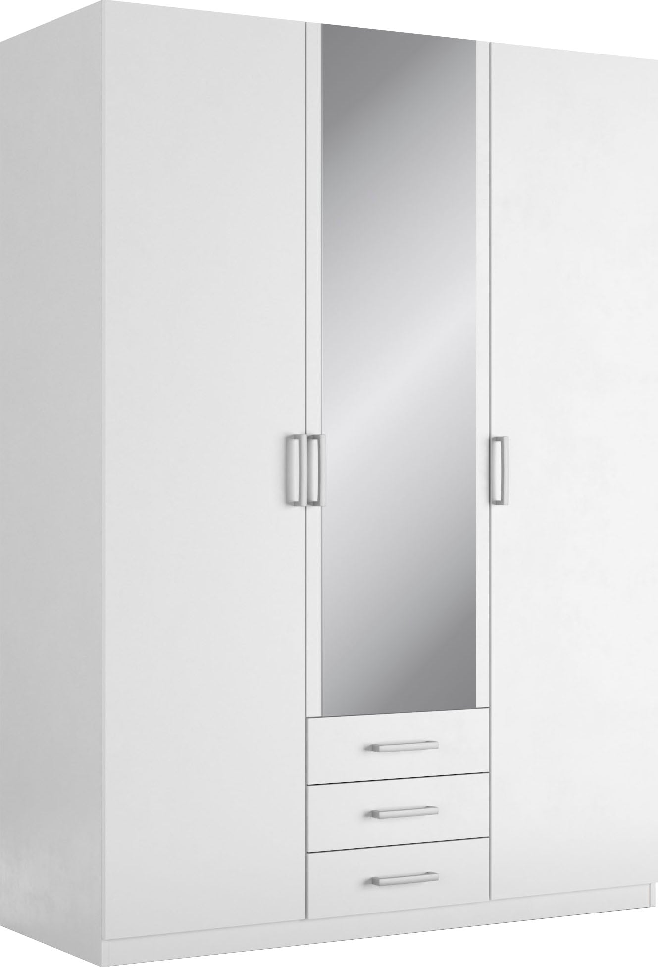 priess Kleiderschrank "Amsterdam, viel Stauraum durch viele Schubkästen, Spiegeltüren" Optional mit LED-Beleuchtung, Made in Germany