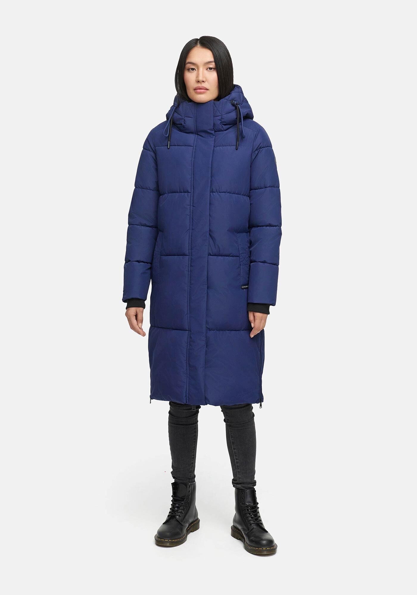 Marikoo Winterjacke »Michikoo« Extra langer Schnitt mit seitlichen Gehschlitzen