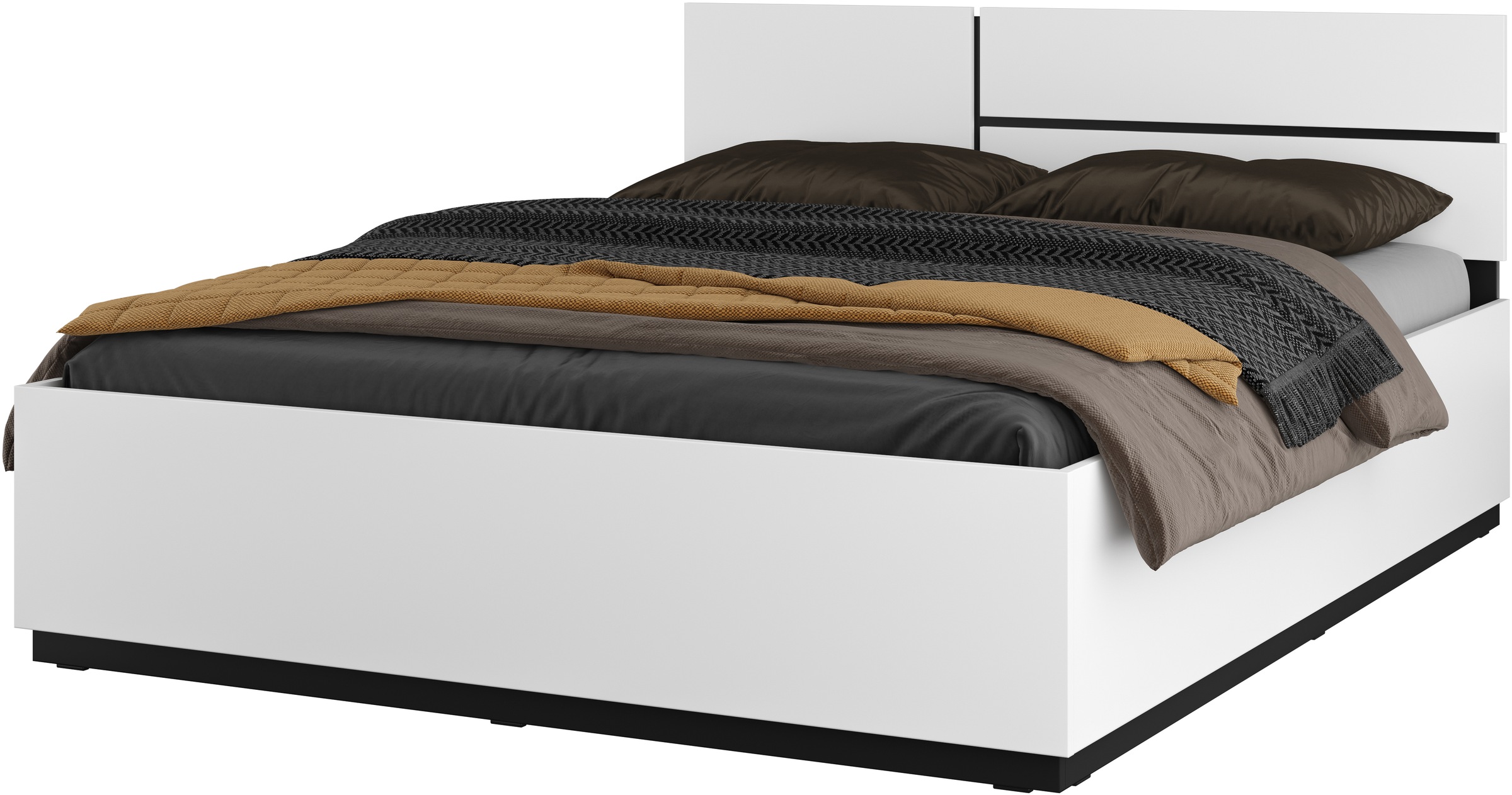 OTTO home Bett "Cross, moderner Bettrahmen" Doppelbett in zwei Grössen, sta günstig online kaufen