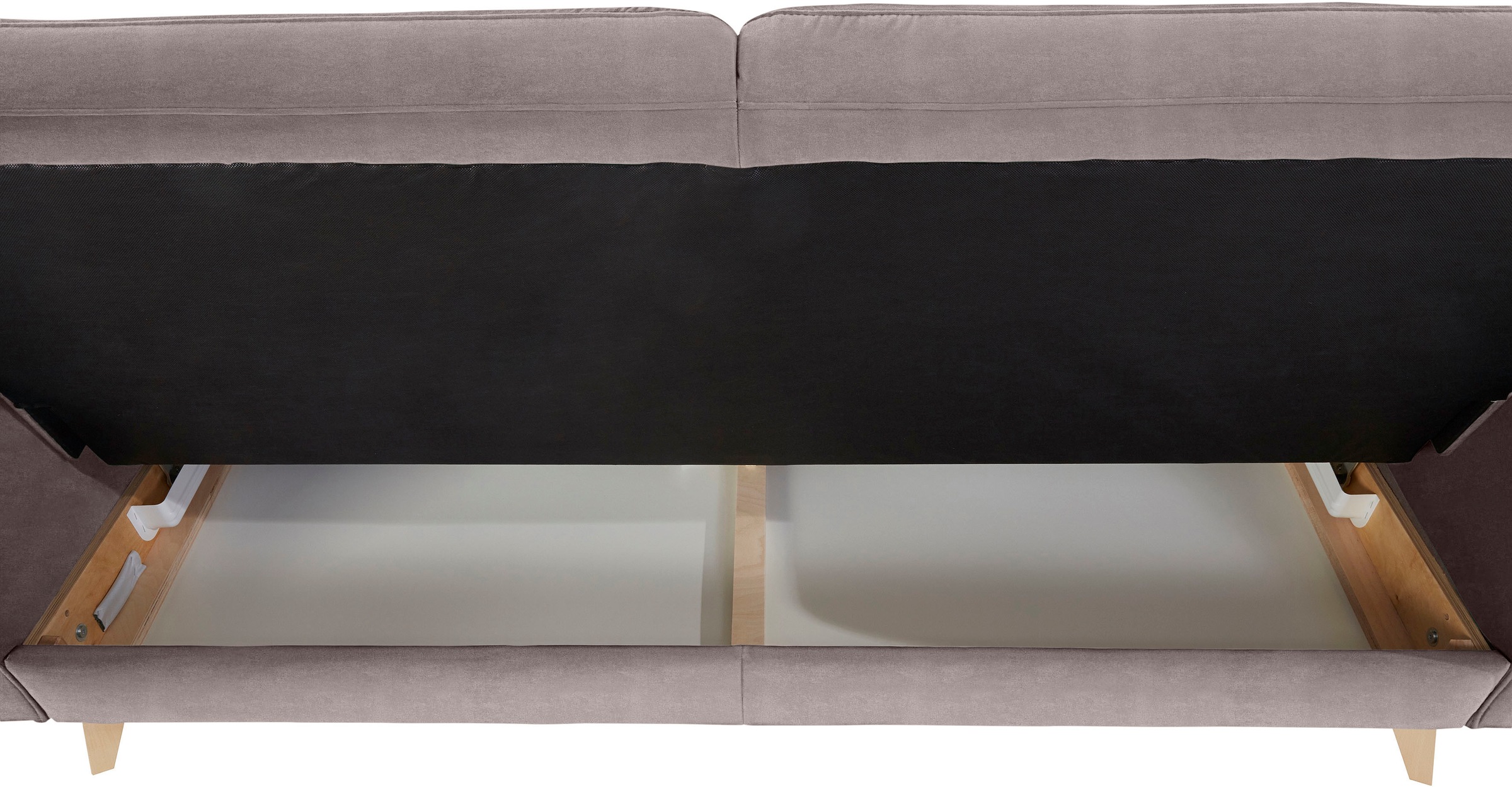 exxpo - sofa fashion 3-Sitzer »Nappa, kompakt und komfortabel, bequem, zeitloses Design, L-Form«, tolle Detailverarbeitung