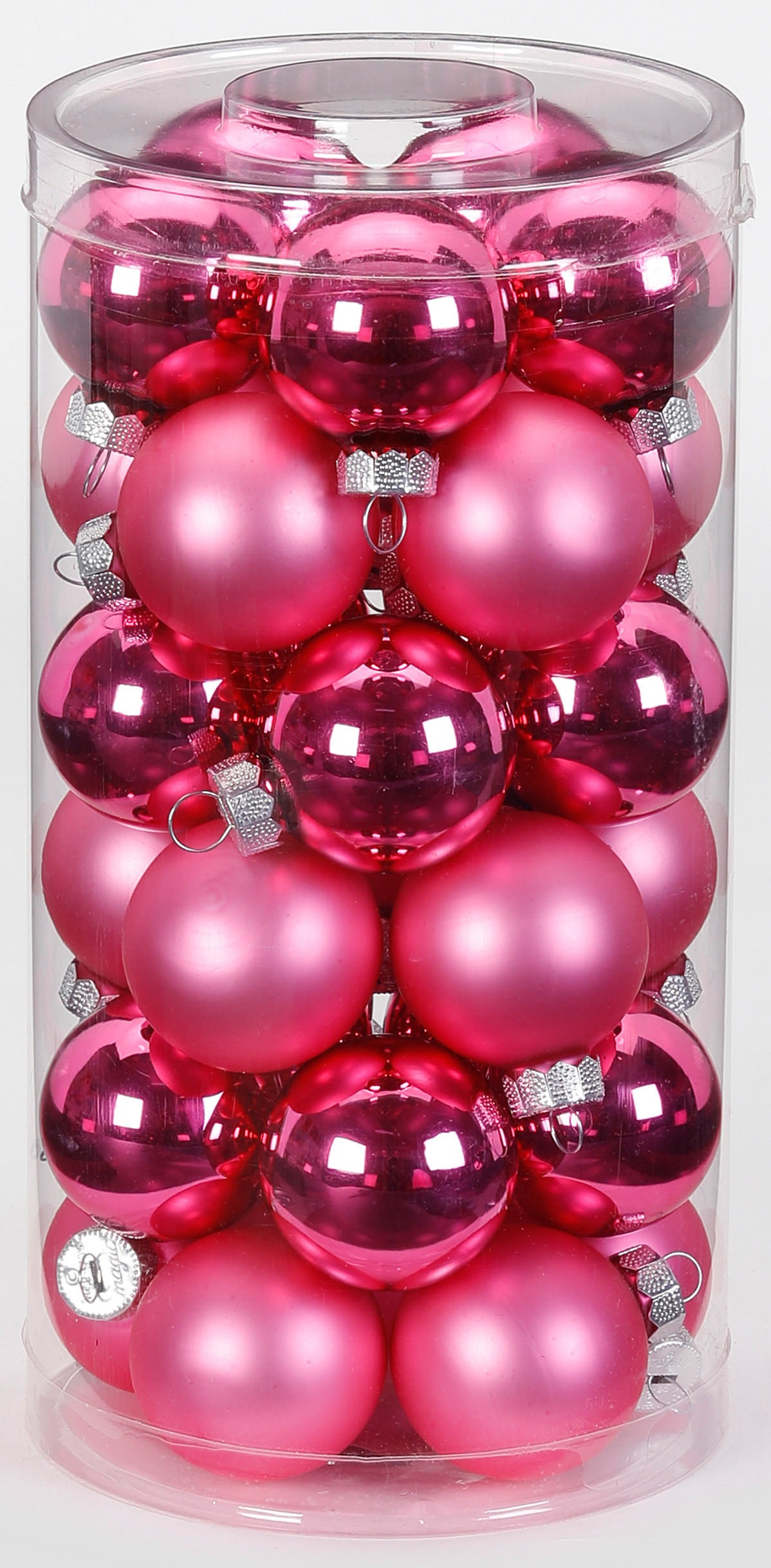 Inge | hochwertiger ÃƒËœ cm ÃƒËœ cm »Jelly MAGIC Echtglas-Weihnachtsschmuck, (Set, bestellen Weihnachtsbaumkugel Weihnachtsdeko, by Glas«, 6 und BAUR 60 Christbaumkugeln St.), Pink, Christbaumschmuck, 4