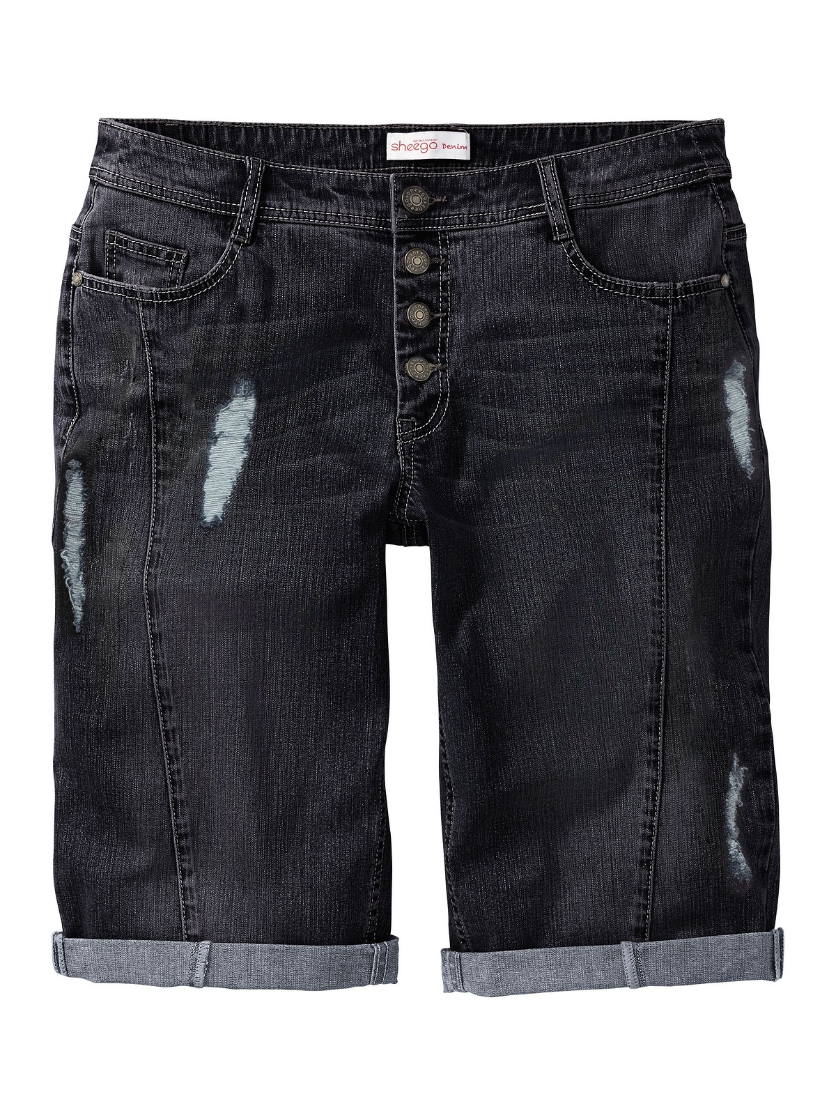 Sheego Jeansbermudas »Große Größen«, mit Stretch-Anteil