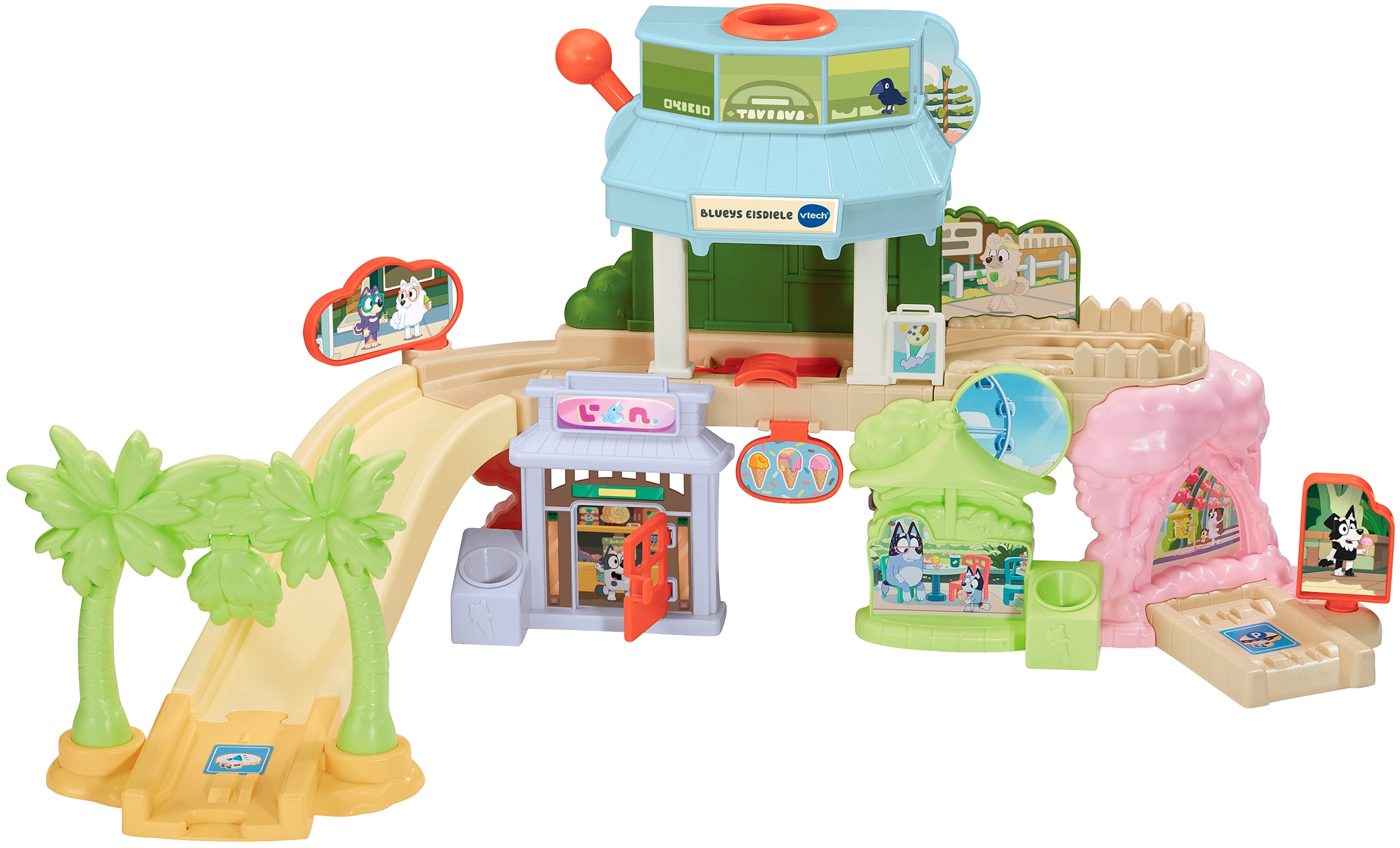 Vtech® Spielwelt »Tut Tut Baby Flitzer - Blueys Eisdiele« inklusive Eiswagen