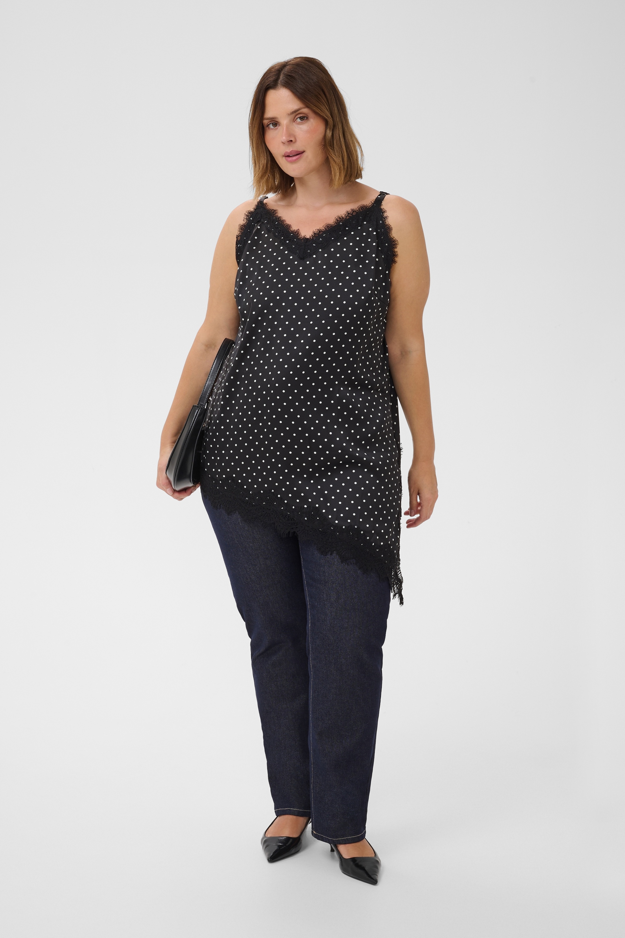KAFFE Curve Blusentop »Damen Bluse ärmellos KCmissu«
