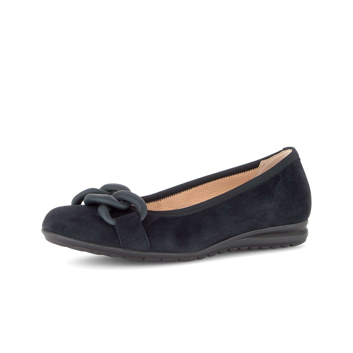 Ballerina GABOR "Sportliche Ballerina", Damen, Gr. 41, blau, Schuhe Ballerina