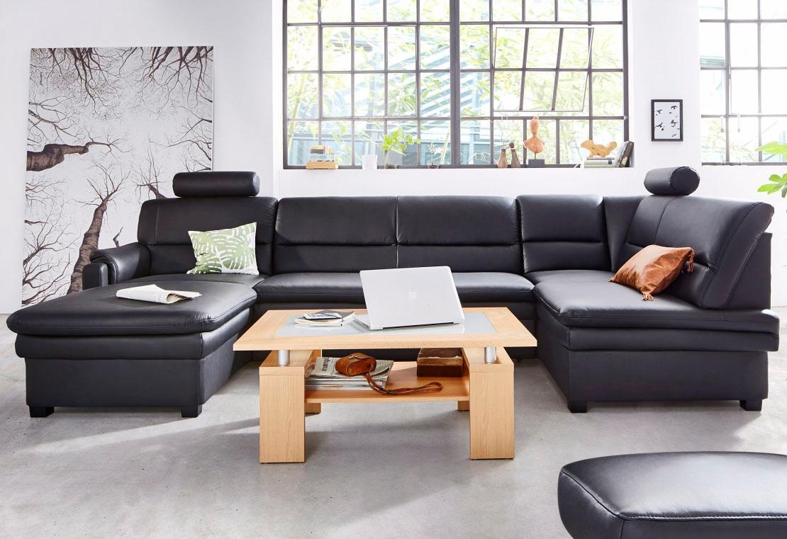 sit&more Wohnlandschaft »Pisa U-Form«, mit Federkern, wahlweise mit Bettfunktion