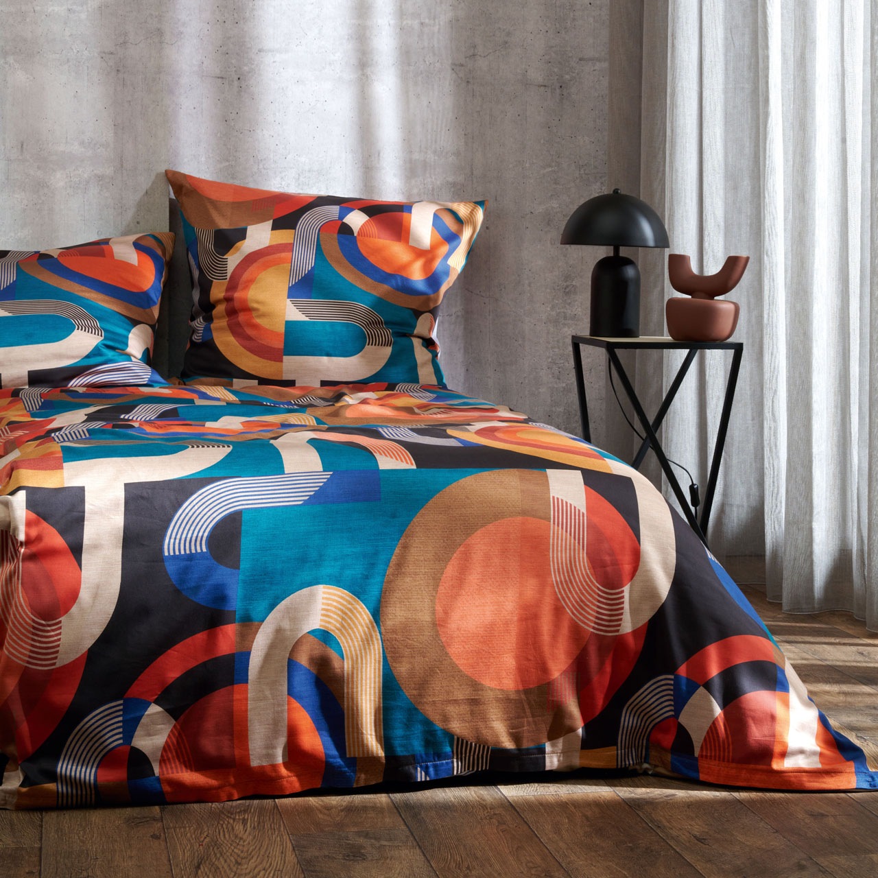 APELT Bettwäsche "Jim GOTS" 2 Stk. Siebziger Jahre Motive günstig online kaufen