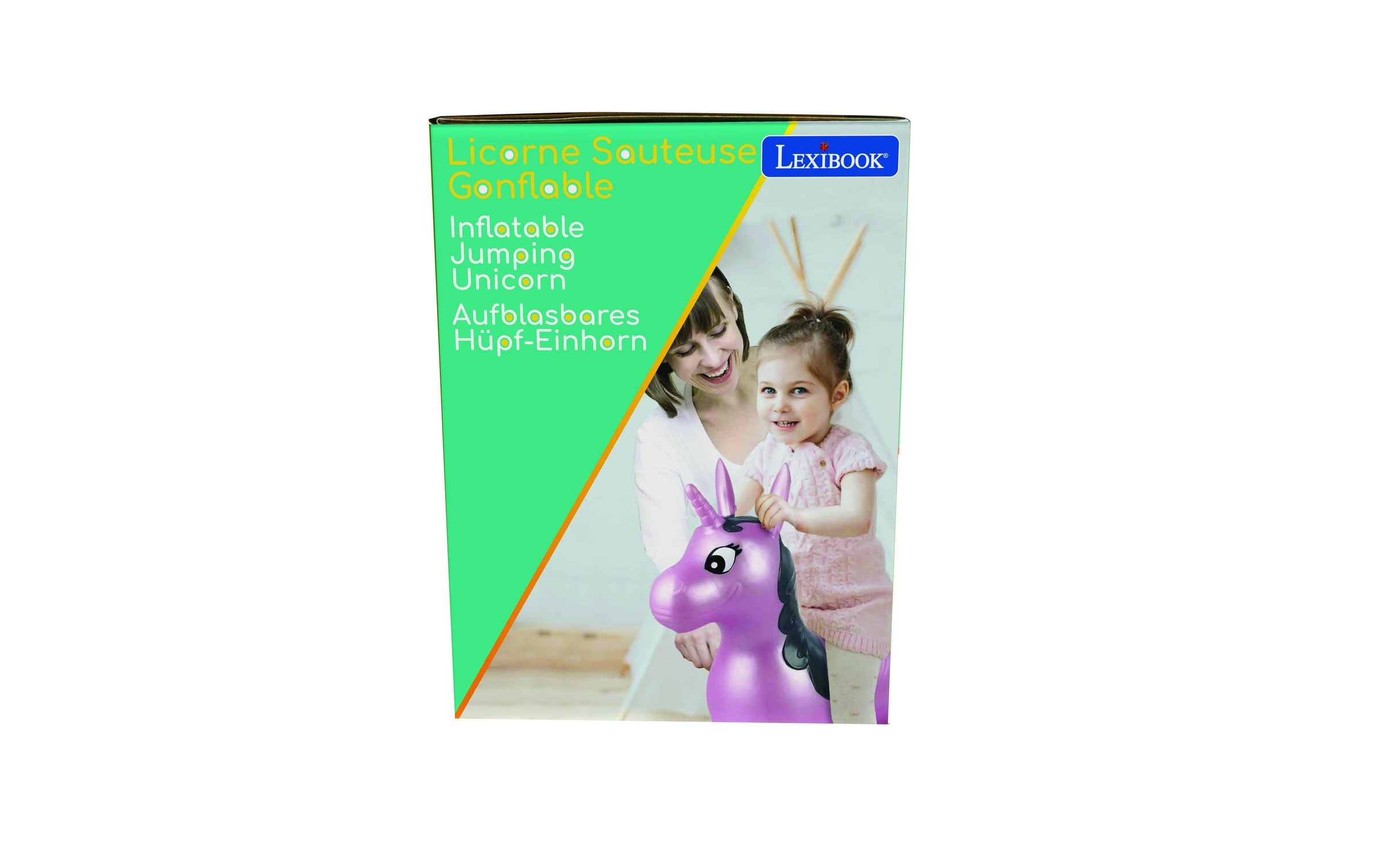Lexibook® Hüpftier »Einhorn 50 cm« Schnell aufzublasen mit der mitgelieferten Handpumpe