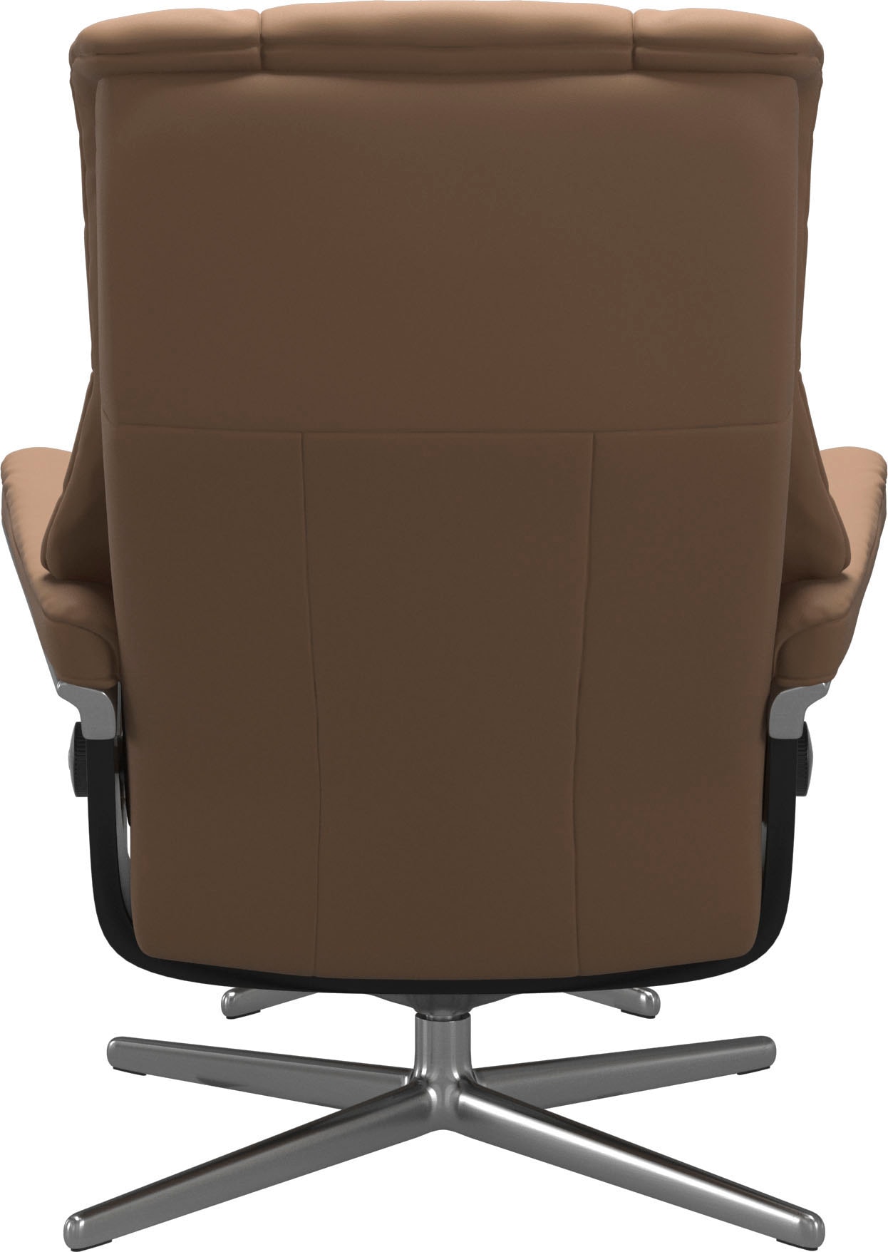 Stressless® Relaxsessel »Mayfair«, (Set, Relaxsessel mit Hocker), mit Hocker, mit Cross Base, Größe S, M & L, Holzakzent Schwarz