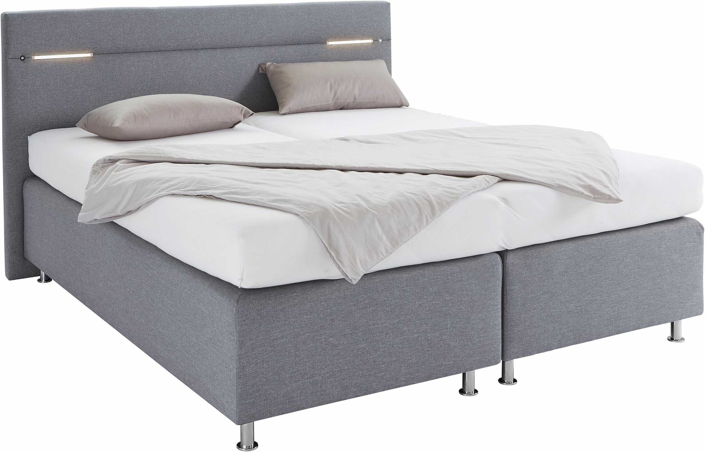 Westfalia Schlafkomfort Boxspringbett, wahlweise mit LED-Beleuchtung