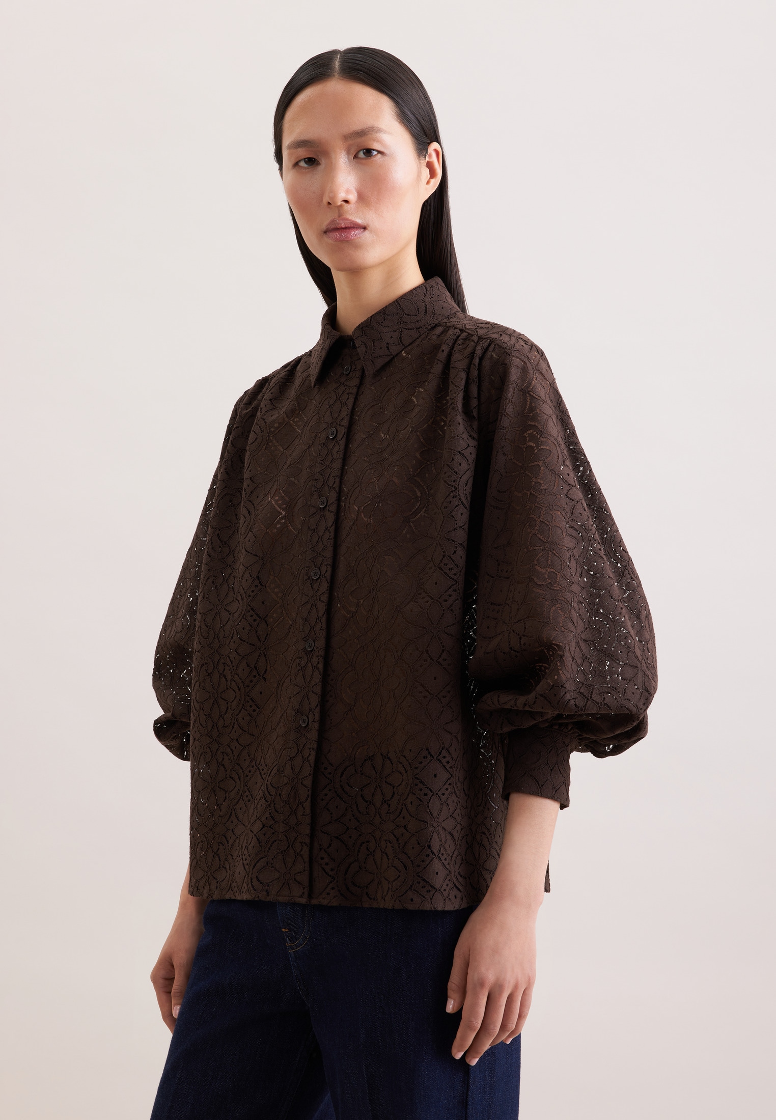 seidensticker Hemdbluse 1/1 Kragen Uni günstig online kaufen