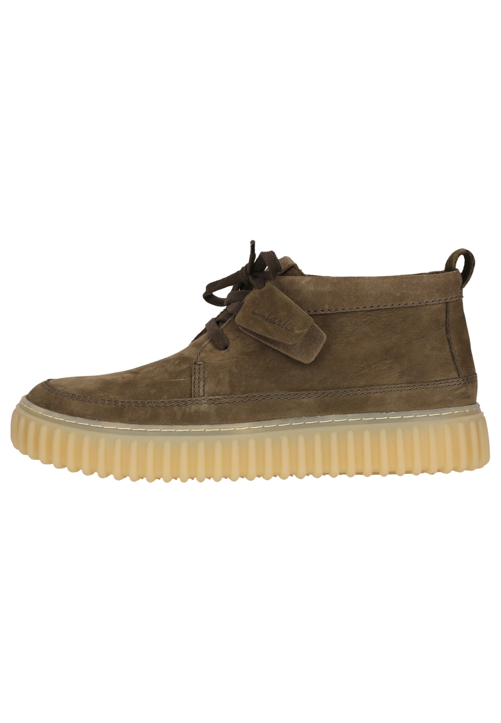 Clarks Stiefelette "Torhill Lace High" mit gerippter Laufsohle günstig online kaufen