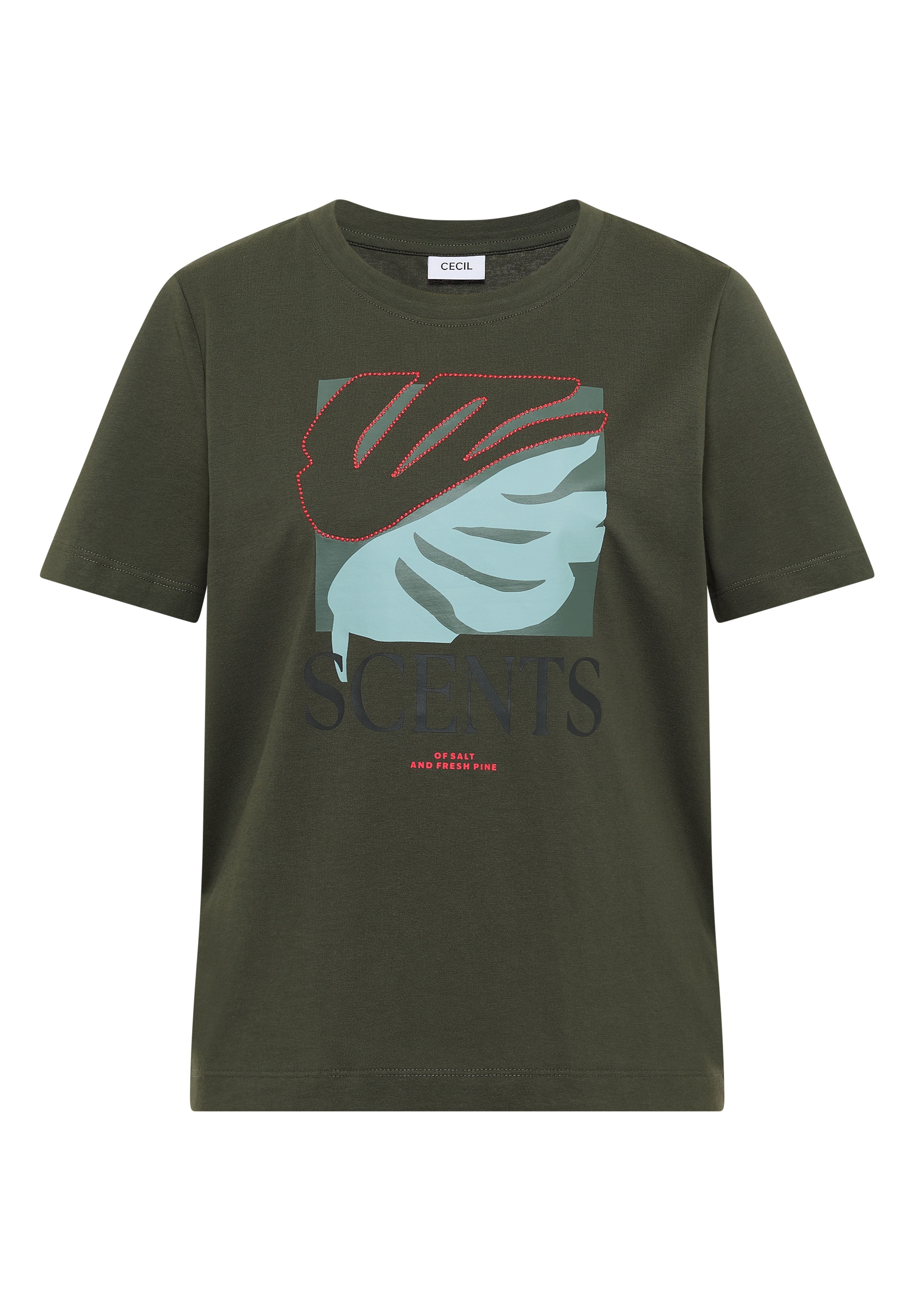Cecil T-Shirt aus reiner Baumwolle