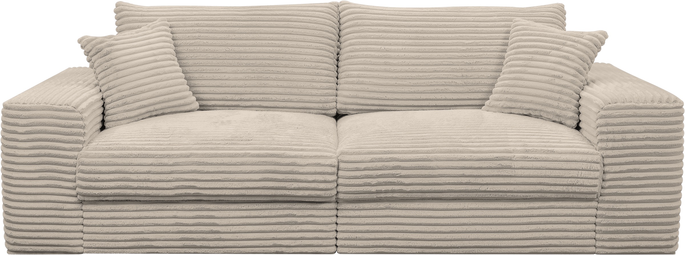WERK2 Big-Sofa »Rozzana mit viel Platz und aktuellen Bezugsvarianten«, mit losen Rückenkissen
