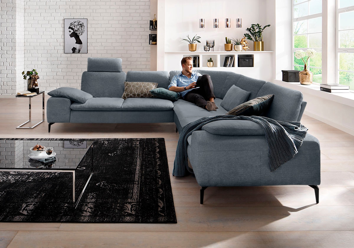 Ecksofa »valentinoo«, (Set), mit Sitztiefenverstellung, Breite 318 cm