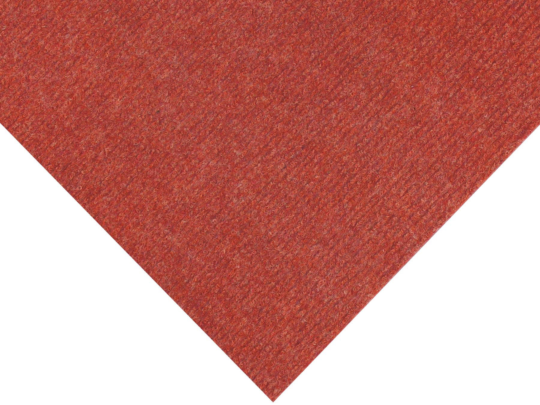 Nadelvliesteppich "MALTA", rot (hellrot), B:200cm H:2,5mm L:5.300cm, Polypropylen, PRIMAFLOR-IDEEN IN TEXTIL, Teppiche, Uni-Farben, strapazierfähig & pflegeleicht, Kurzflor, Nadelvlies 3