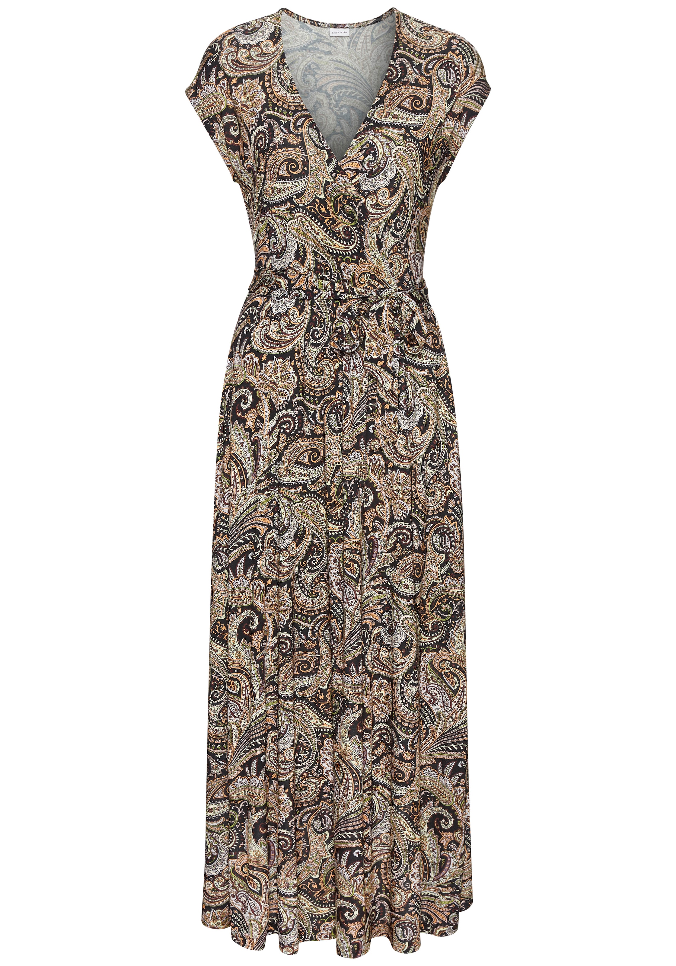 LASCANA Maxikleid, mit Paisleydruck, weiche Viskoseware