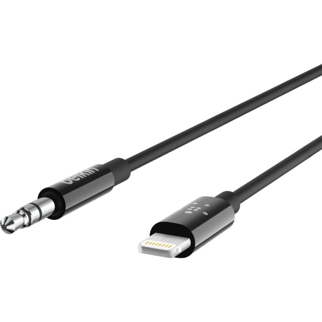 Belkin Audio-Kabel »AV10172BT06-BLK«, Lightning, 3,5-mm-Klinke, 180 cm