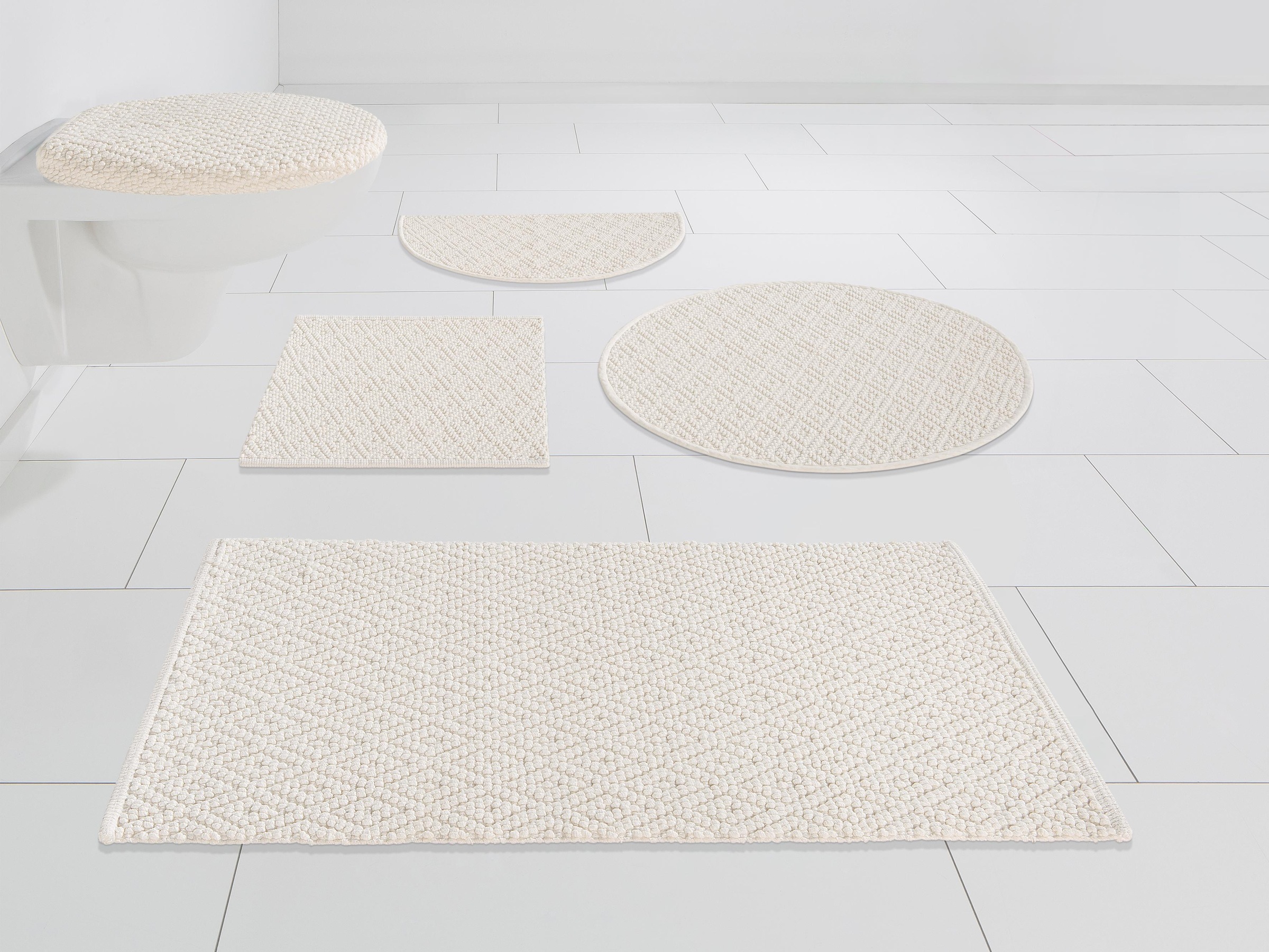 OTTO home Badematte "Numan, Badvorleger, Badezimmer Teppich" Höhe 10 mm fuß günstig online kaufen