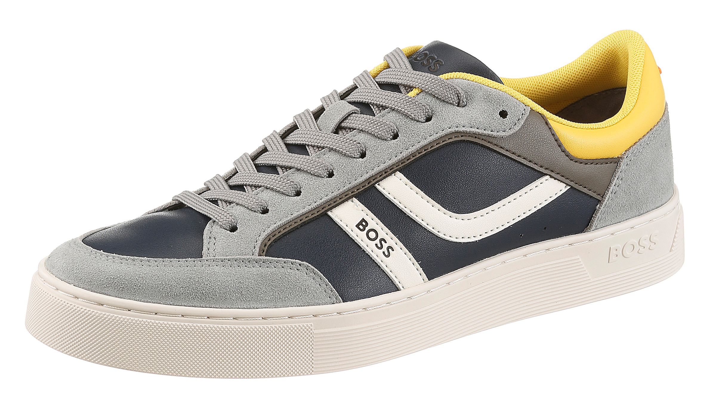 BOSS ORANGE Sneaker »Rhys_Tenn_pumi«  Freizeitschuh, Halbschuh, Schnürschuh mit farbigen Besätzen