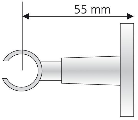 Liedeco Deckenträger für Gardinenstangen für Gardinenstangen Ø 16 mm günstig online kaufen