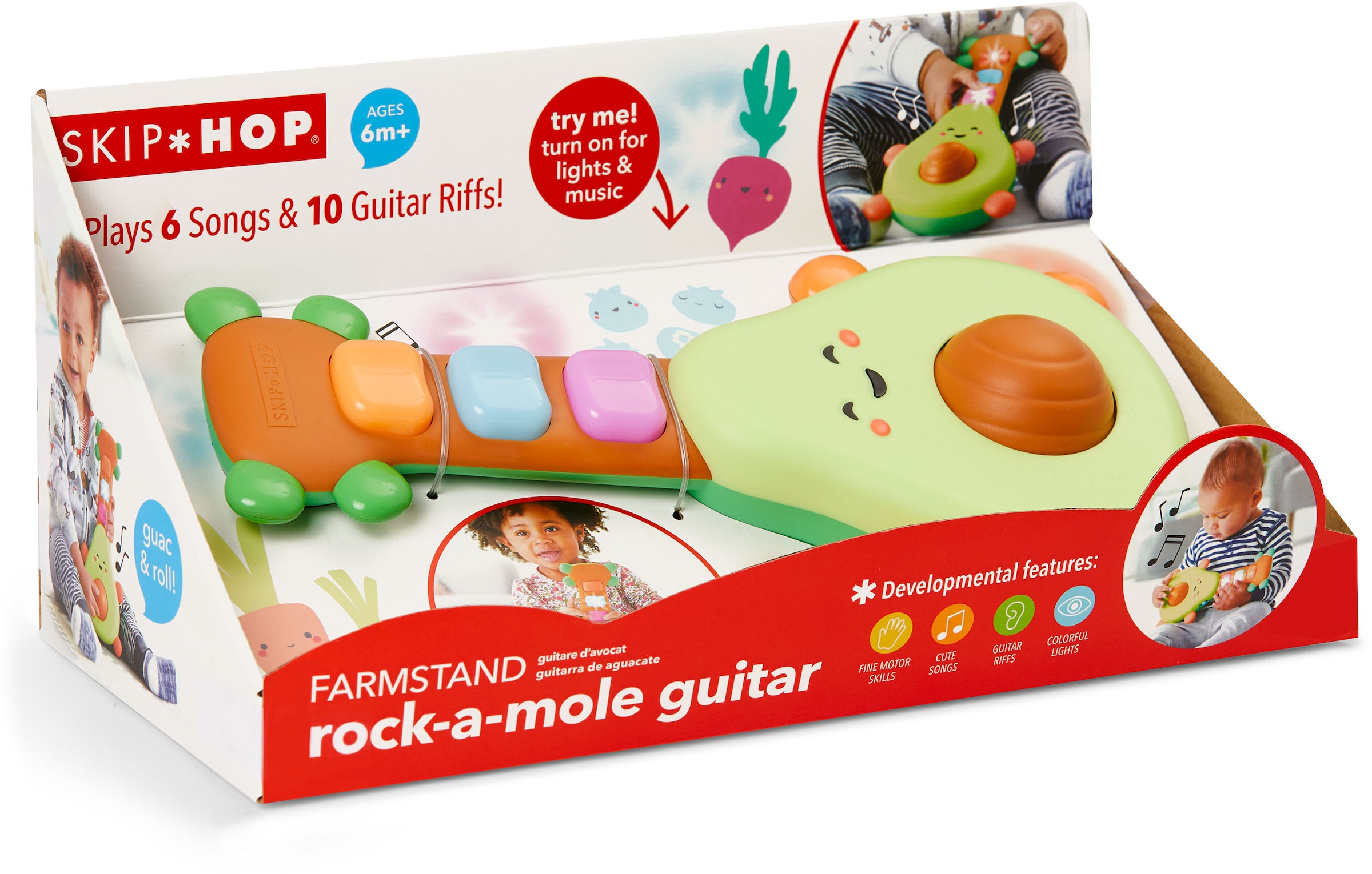 Skip Hop Spielzeug Musikinstrument Rock A Mole Avocado Gitarre BAUR