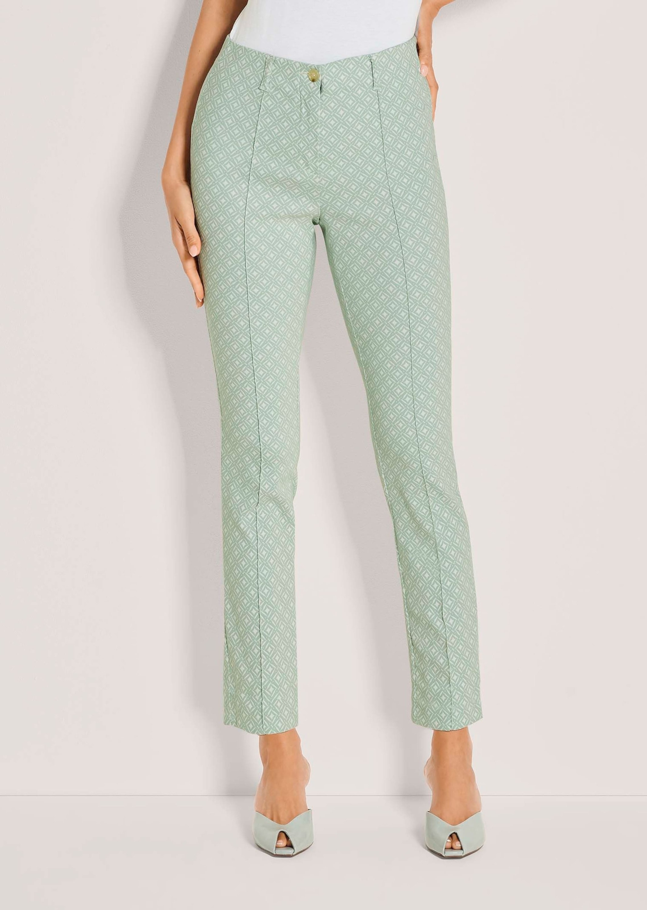 MADELEINE Stoffhose »Jerseyhose Jacquardhose mit grafischem Muster«  Jacquardhose mit elastischem Bund