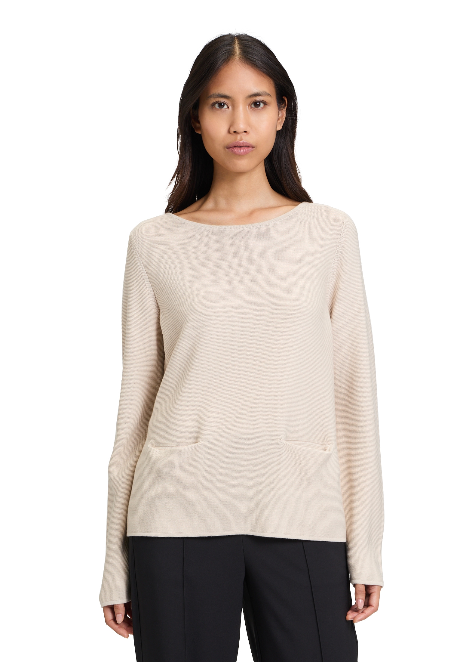 Betty Barclay Strickpullover »Betty Barclay Feinstrickpullover mit Eingrifftaschen«, Struktur