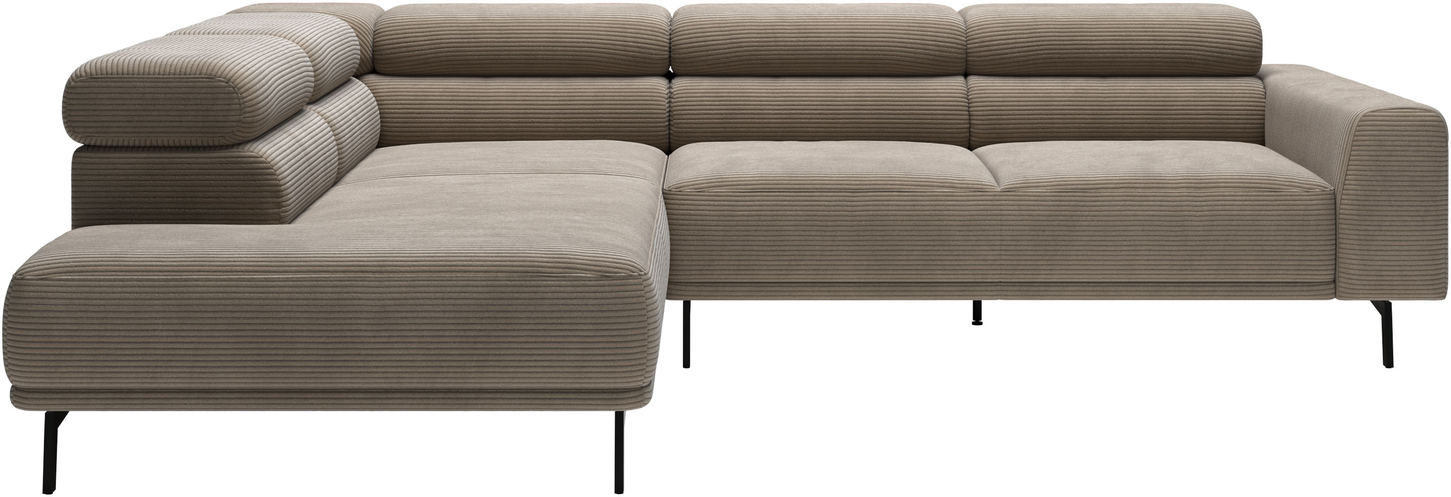 SCHÖNER WOHNEN-Kollektion "Tossa, Modernes Design trifft smarte Funktione, Breite 273 cm" Motorischer Sitzvorzug, Kopfteil-Funktion & Saugroboter-Höhe