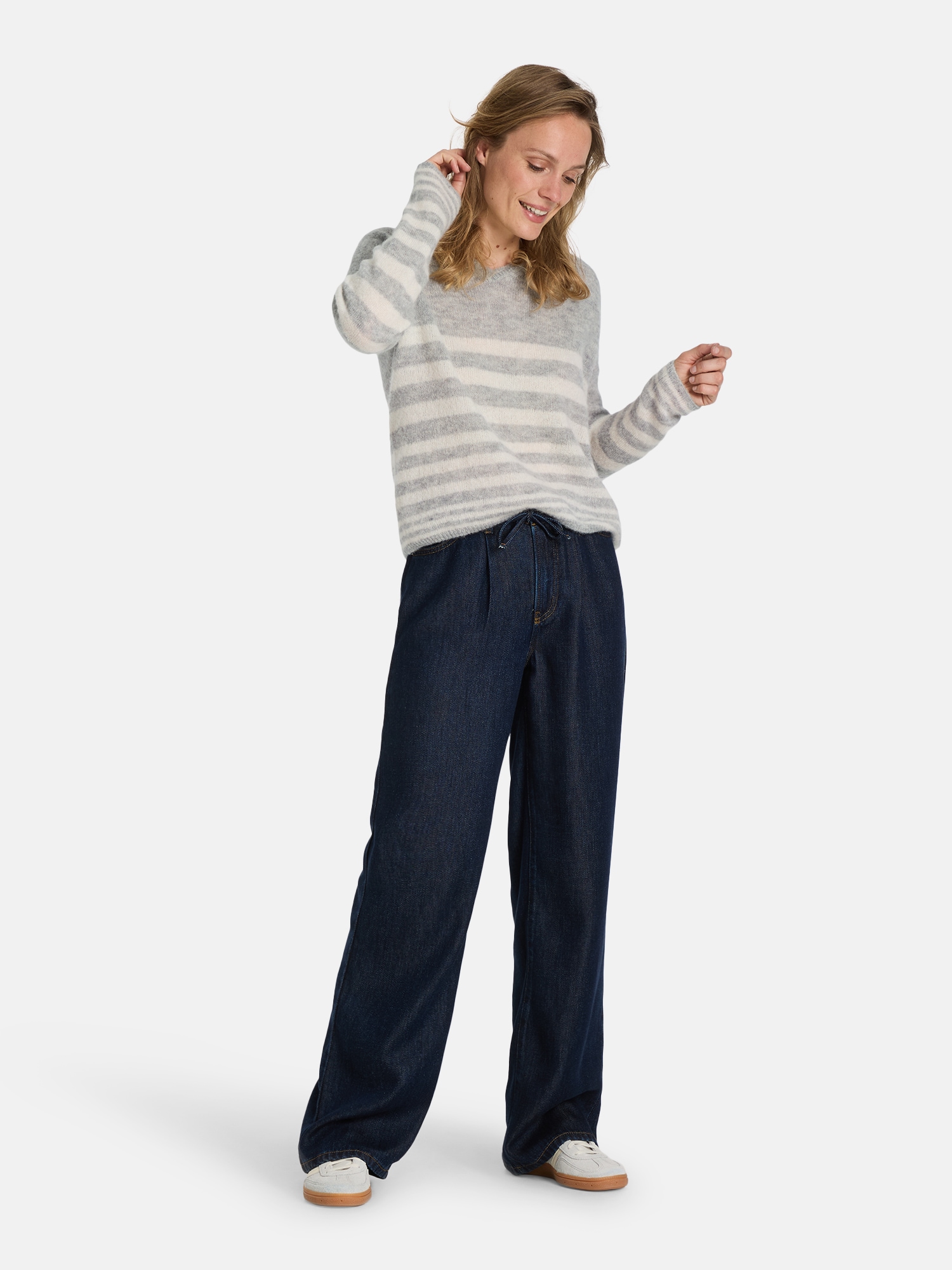 Lieblingsstück Strickpullover »Baberina«, V-Neck mit Alpaka-Wolle