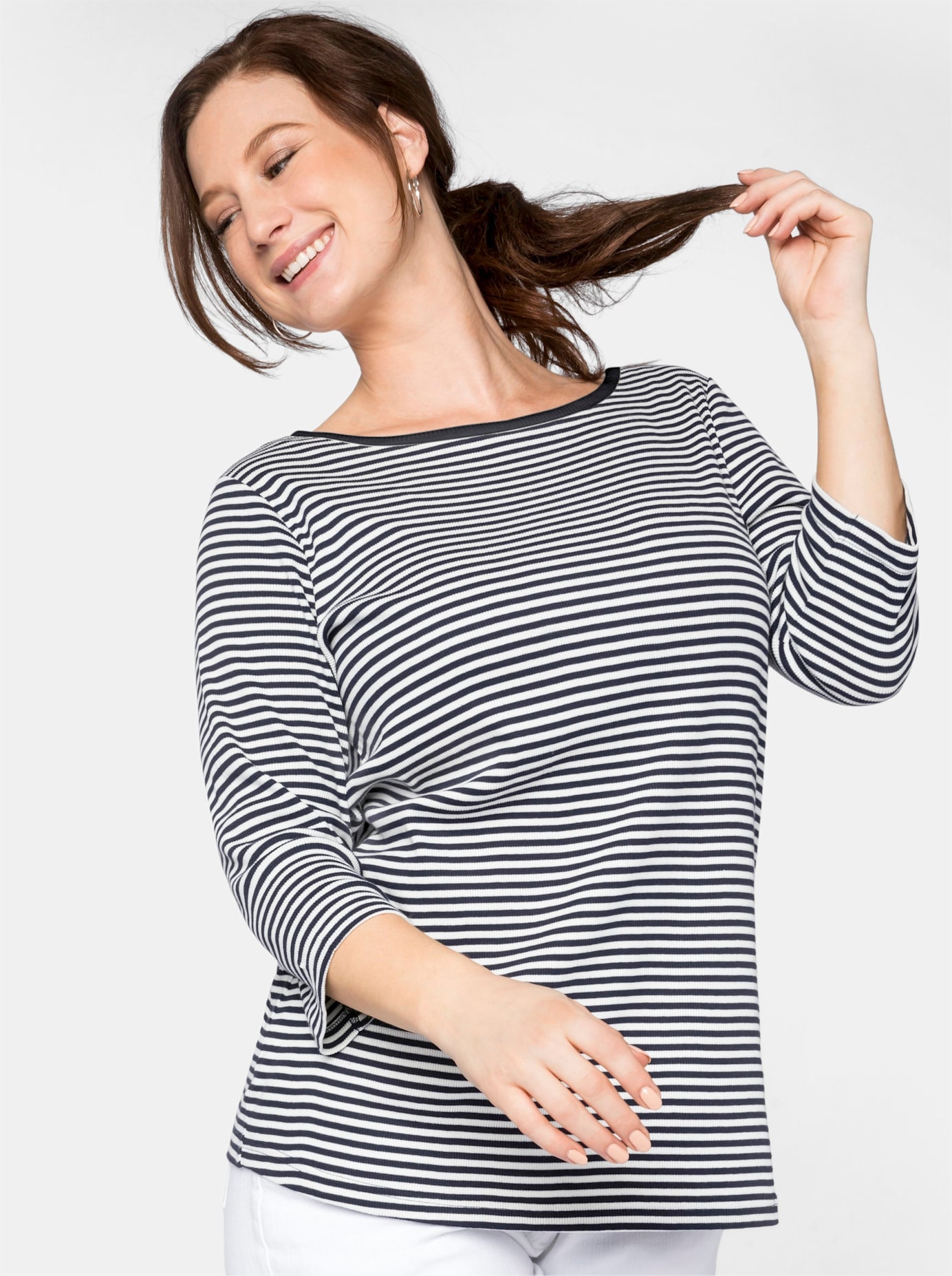 Sheego 3/4-Arm-Shirt »3/4-Arm-Shirt«, (1 tlg.)