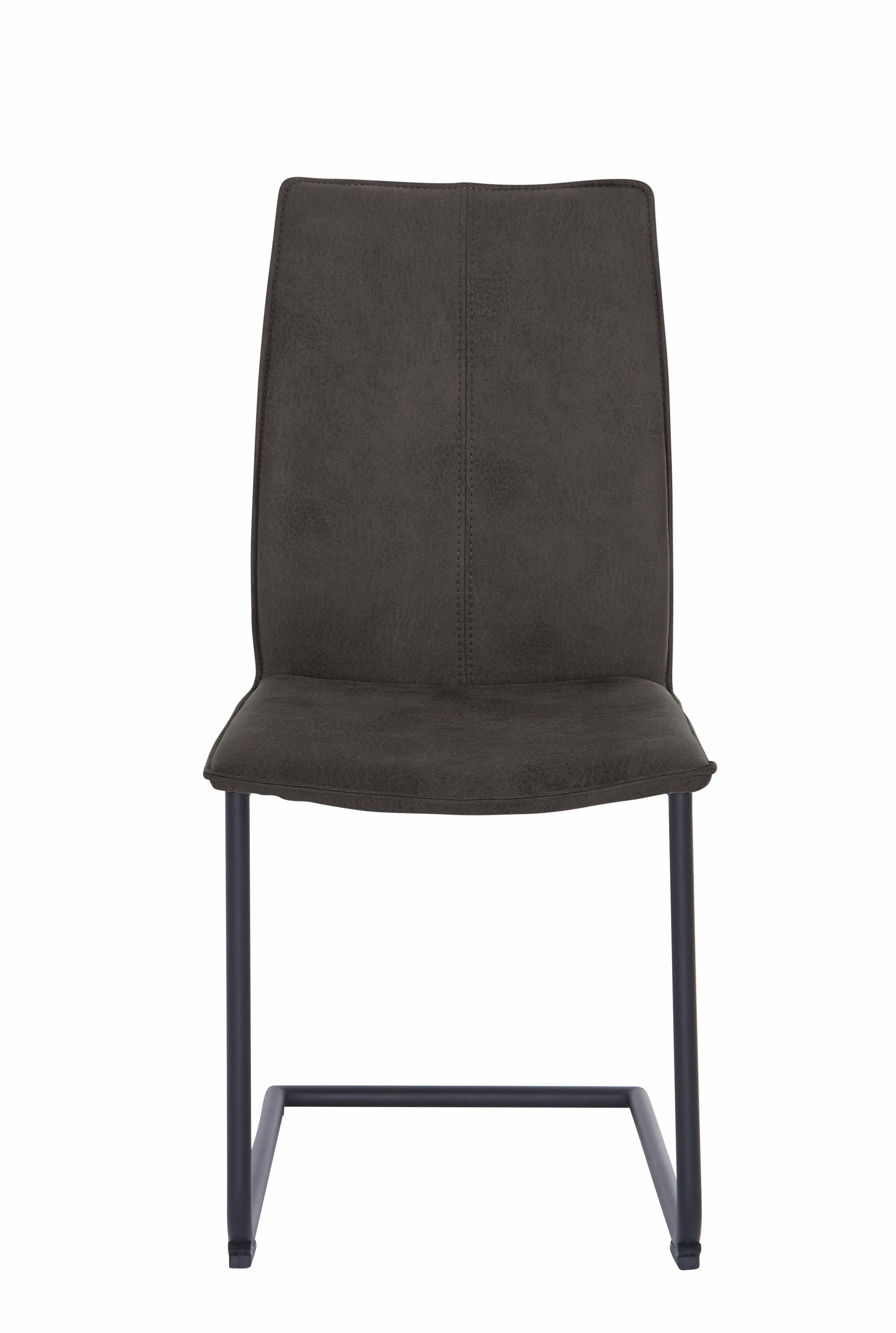 NIEHOFF SITZMÖBEL Freischwinger »Capri«, (Set), 2 St., Microfaser ABERDEEN, Gestell aus Eisen, Bezug in Microfaser oder Leder
