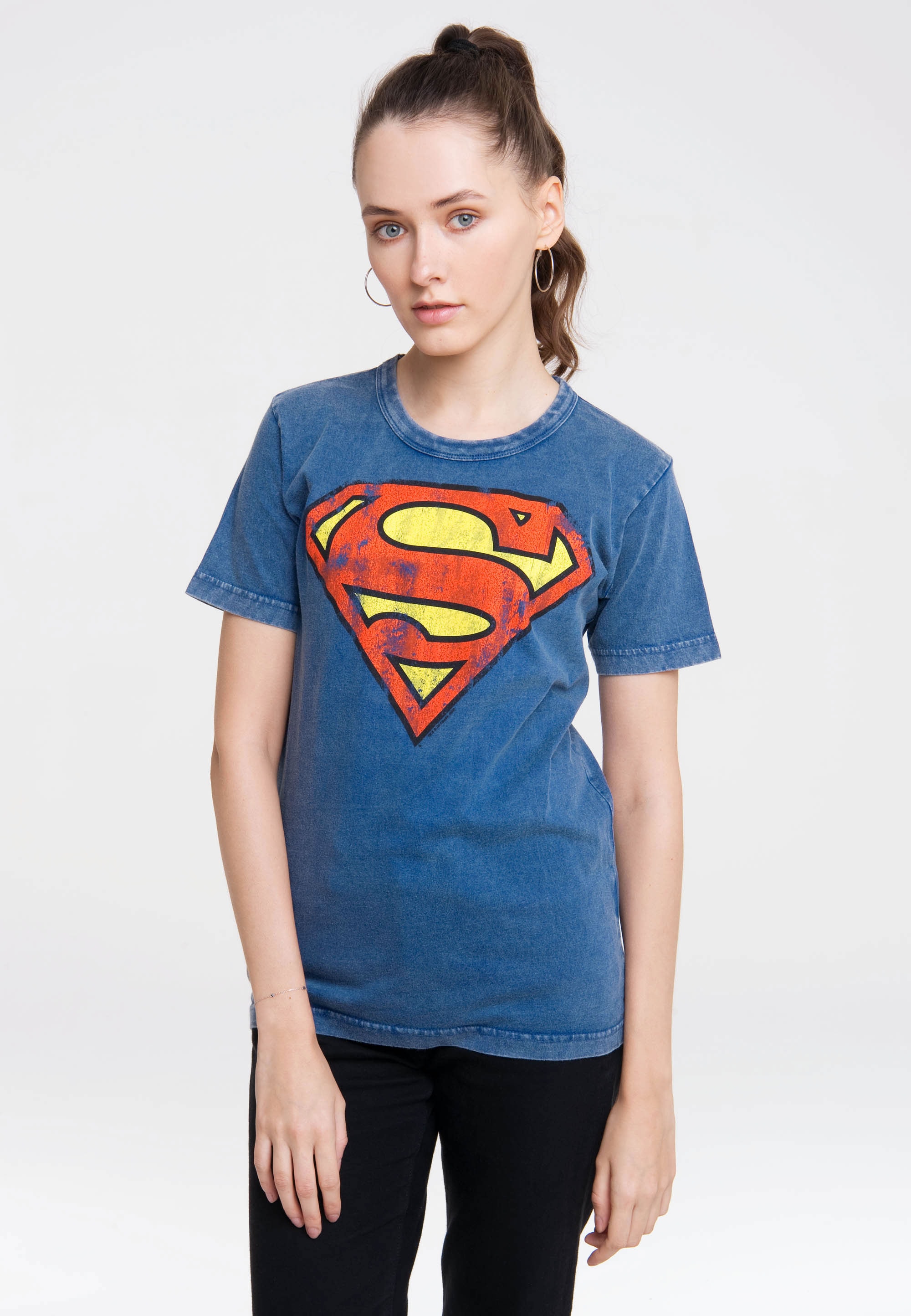 LOGOSHIRT T-Shirt »DC Comics – Superman«, mit lizenziertem Print bestellen  | BAUR | T-Shirts