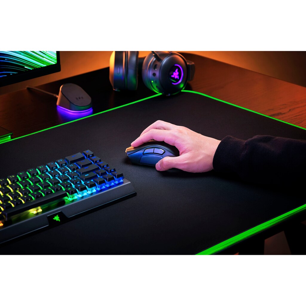 RAZER Gaming-Maus »Naga V2 Pro«, Bluetooth-RF Wireless-kabelgebunden