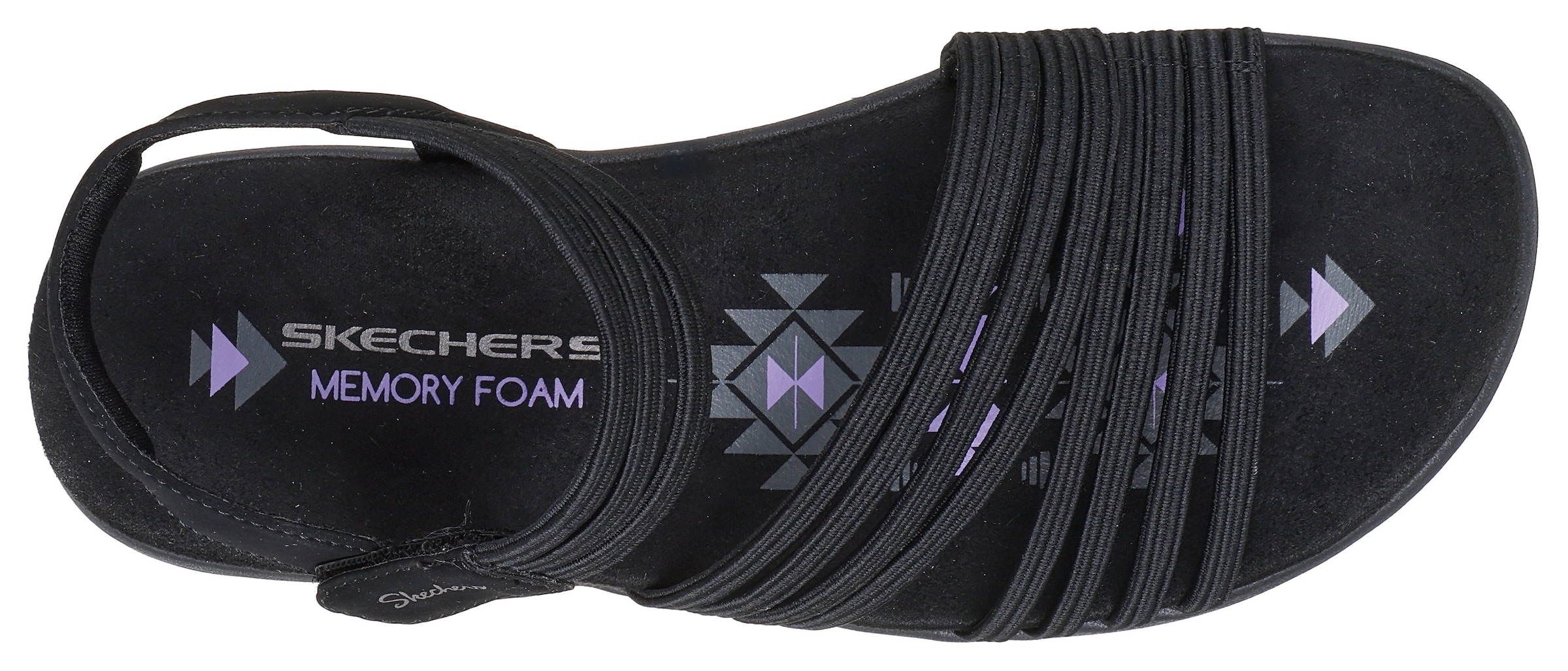 Skechers Sandale »REGGAE SLIM«, Sommerschuh, Trekking Sandale mit praktischem Klettverschluss