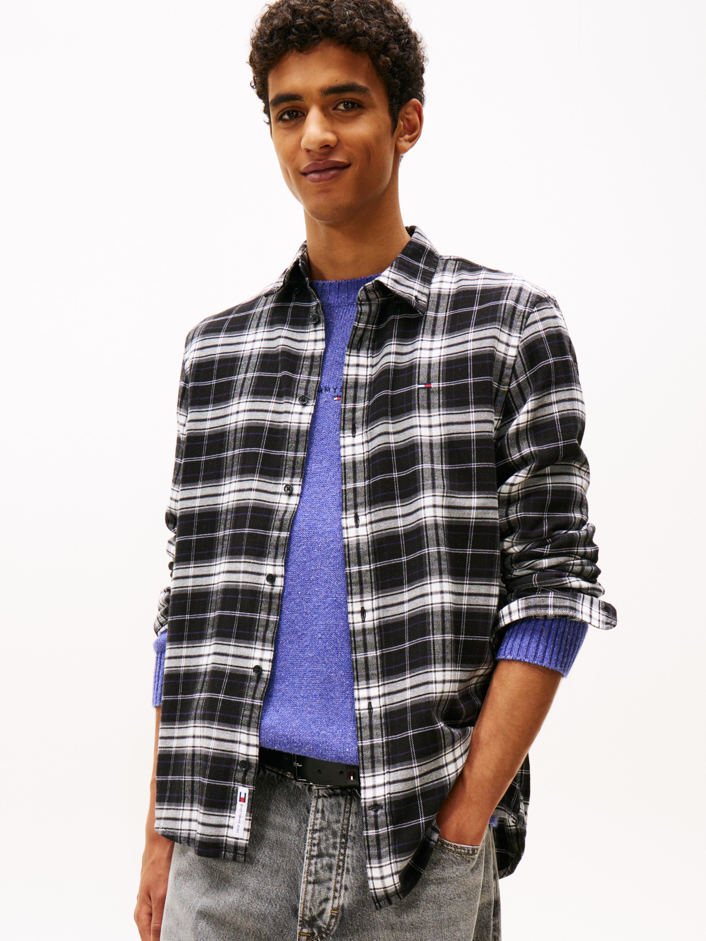 Tommy Jeans Flanellhemd "TJM REG FLANNEL CHECK SHIRT EXT" kariert, regular günstig online kaufen