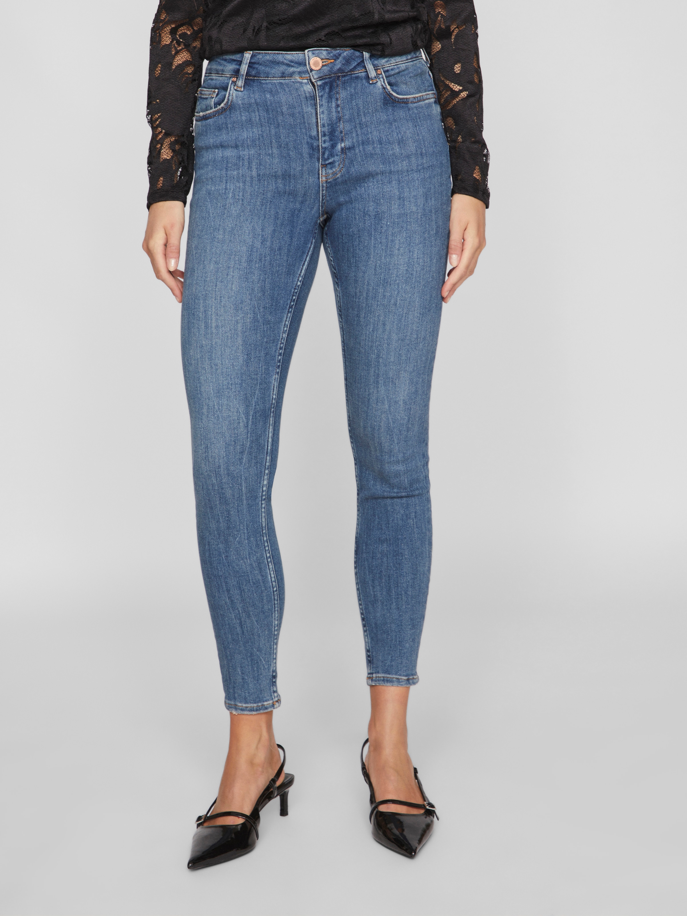 Vila Skinny-fit-Jeans "VISARAH WU02 RW SKINNY JEANS - NOOS"