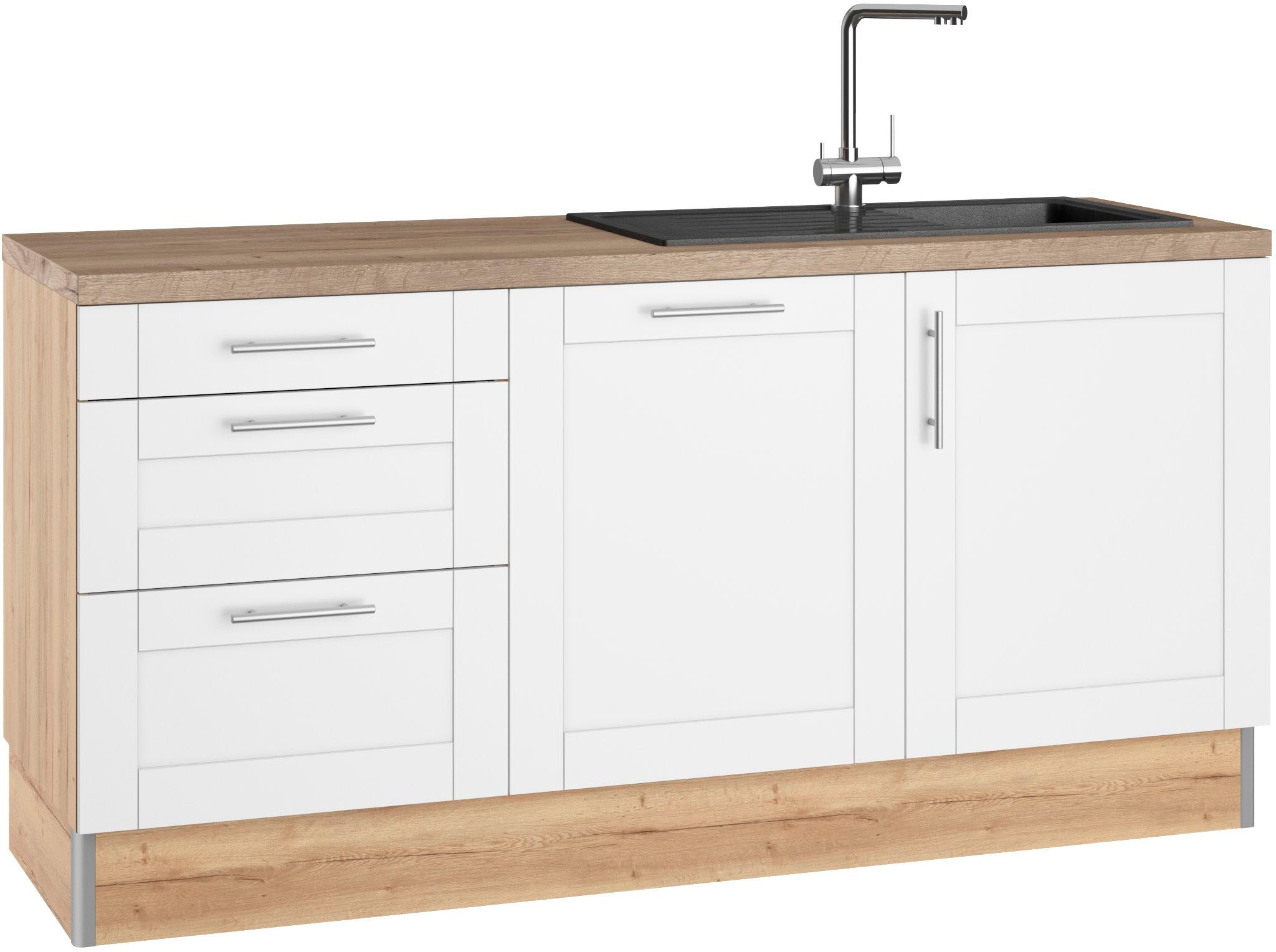 Thumbnail - KOCHSTATION Küche "KS-Ahus" 180 cm breit, wahlw.mit E-Geräten, Soft Close Funktion, MDF Fronten