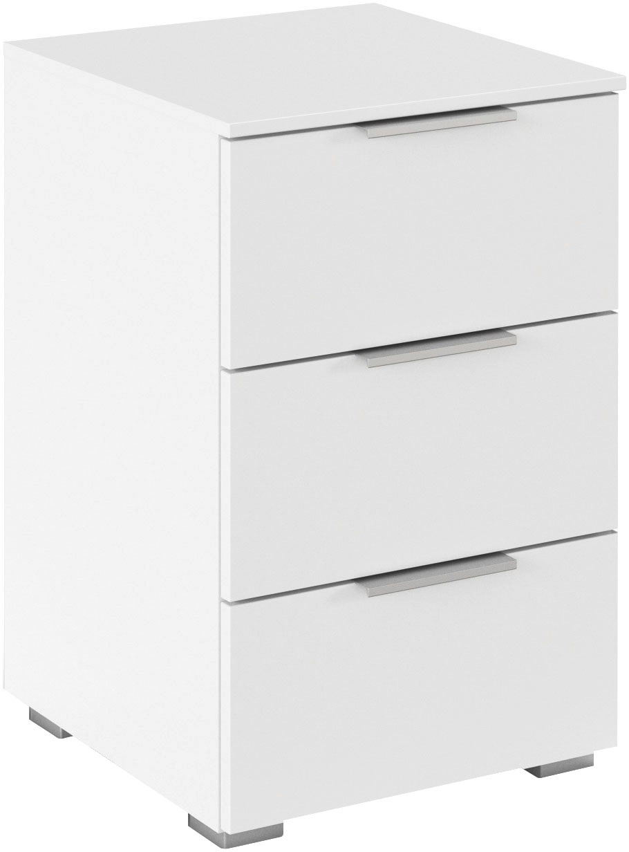 OTTO home "Nachttisch Nachtkonsole AGORDO in Dekor- oder Hochglanzfront" in zwei Griff-Farben, Breite 40 cm, mit 3 geräumigen Schubladen für viel Stauraum MADE IN GERMANY