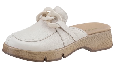 Clog »H-AKIRA«, Sommerschuh, Schlappen mit Laufsohle in Holz Optik, Weite H