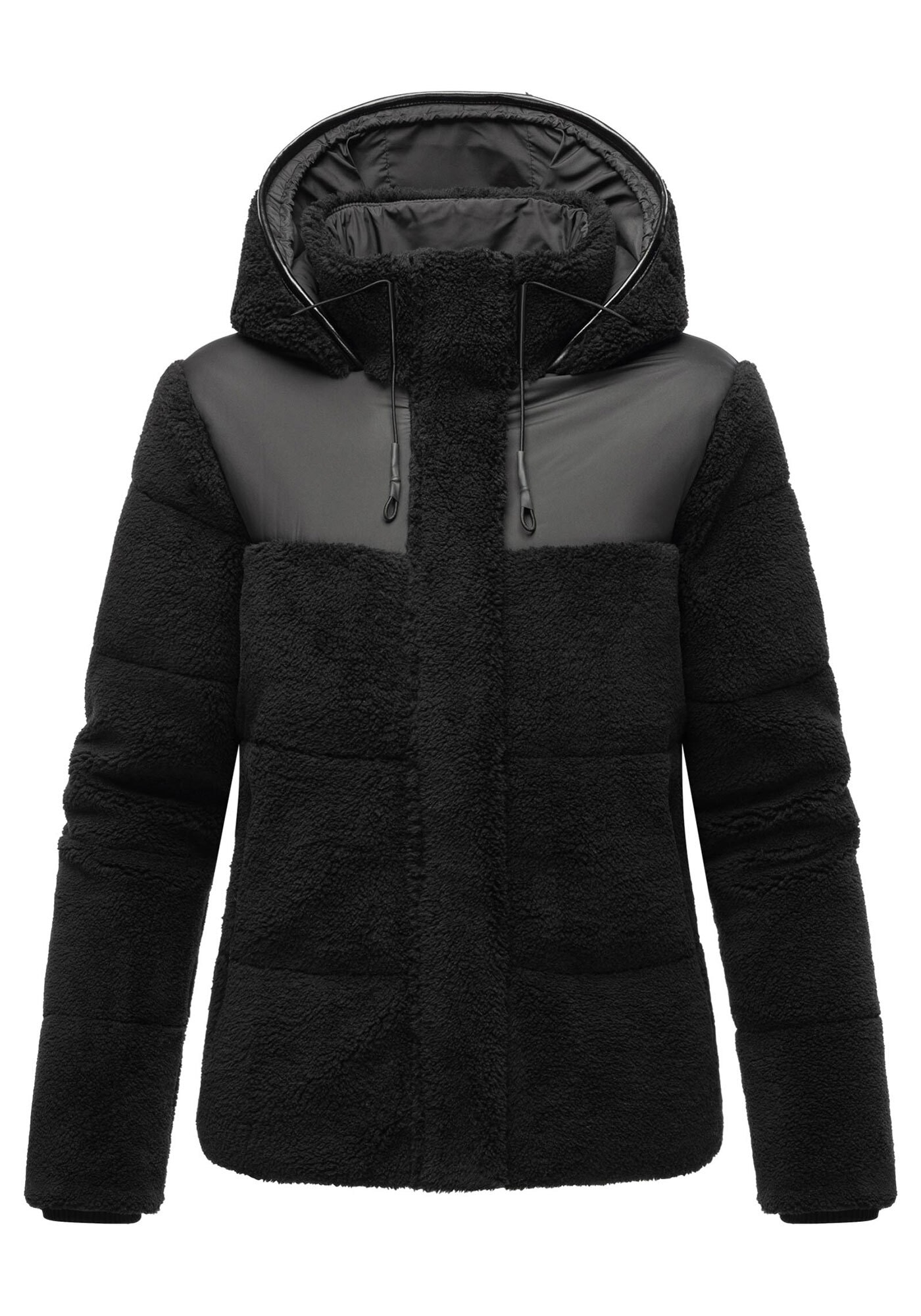 Marikoo Winterjacke »Kaguraa«, warme Teddyfell Sherpa Jacke