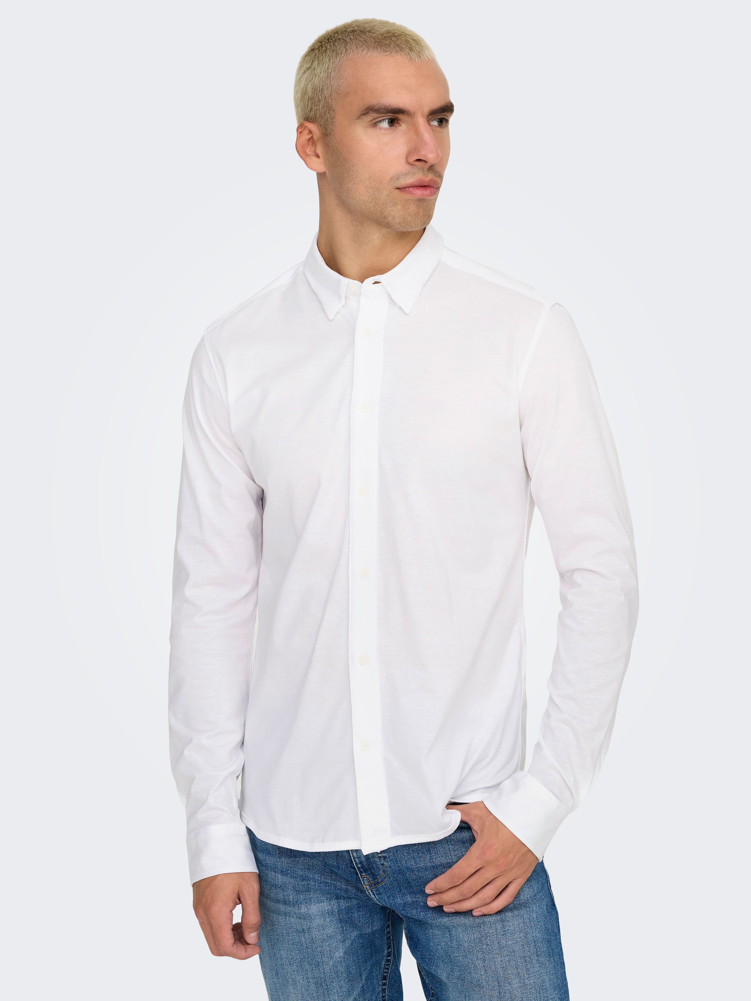 ONLY & SONS Langarmhemd "ONSROBIN B/U LS STRETCH SHIRT NOOS" günstig online kaufen