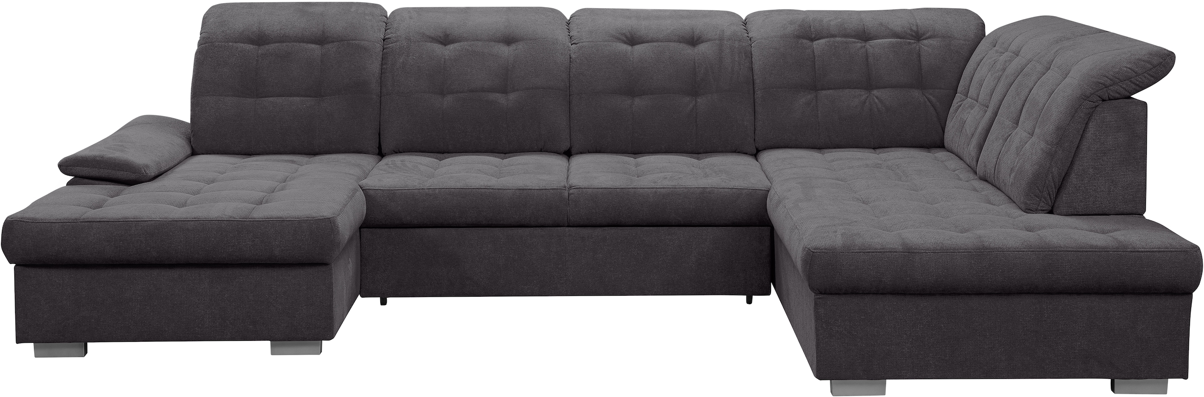 WERK2 Wohnlandschaft »Kordula-New Multifunktion Couch, Breite 332cm, U-Form«, Sofa in U-Form mit Schlaffunktion & Bettkasten, Schlafcouch