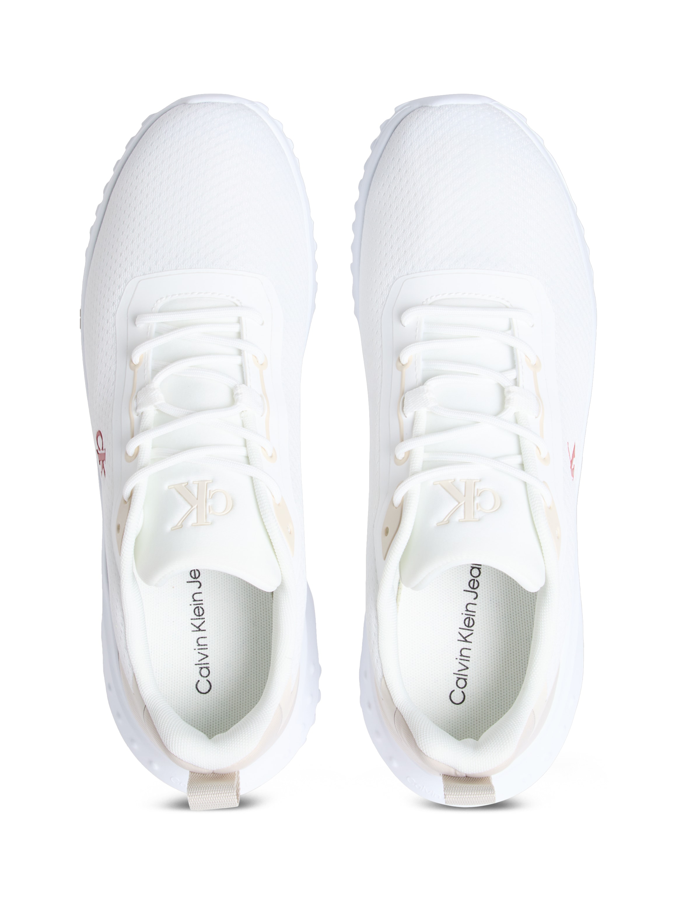 Calvin Klein Jeans Sneaker »EVA RUNNER MIX MESH«, Schnürschuh, Freizeitsneaker, Halbschuh mit seitlichem CK-Logo