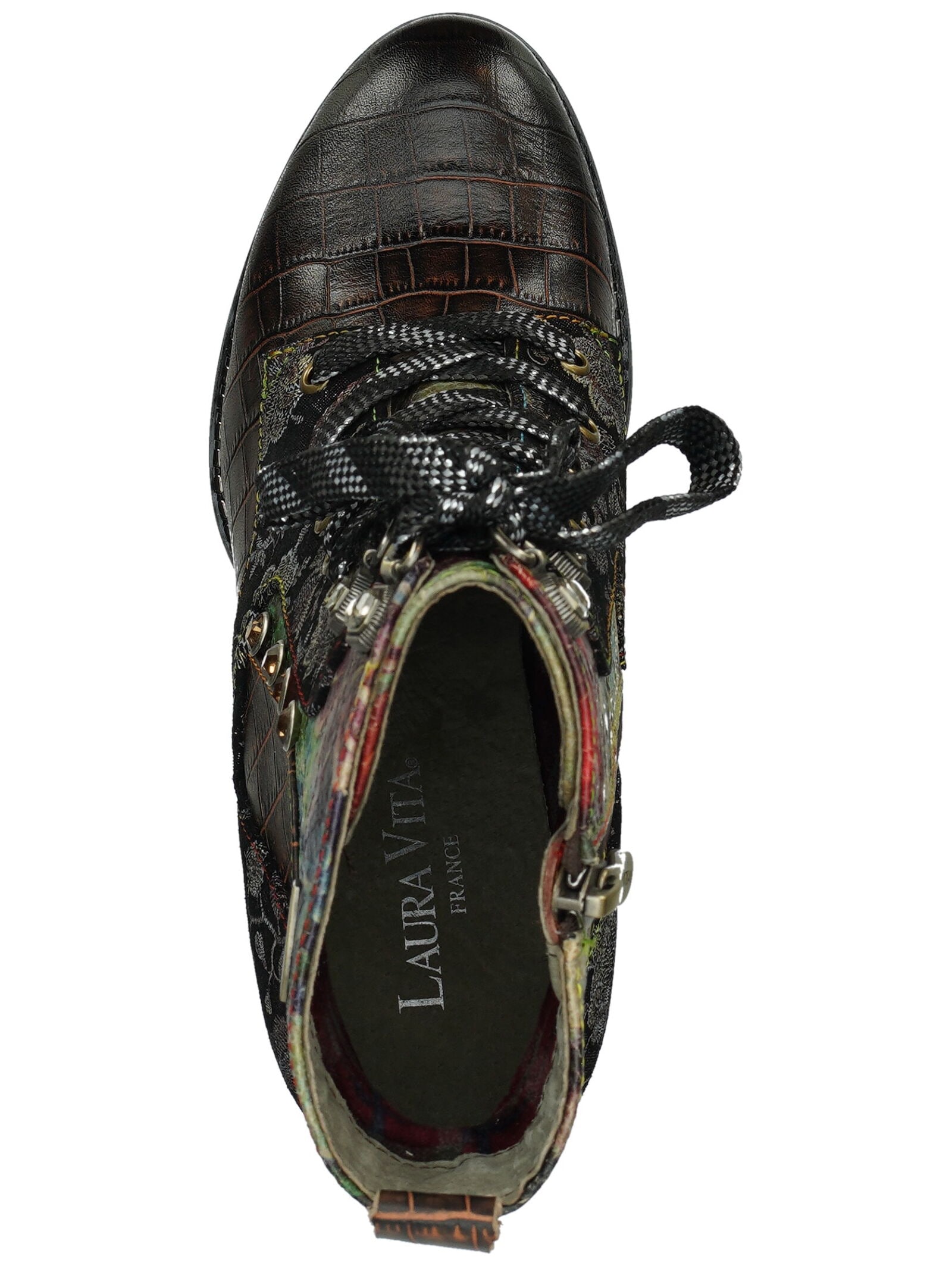 LAURA VITA Schnürstiefelette »LAURA VITA Stiefelette Leder/Textil«