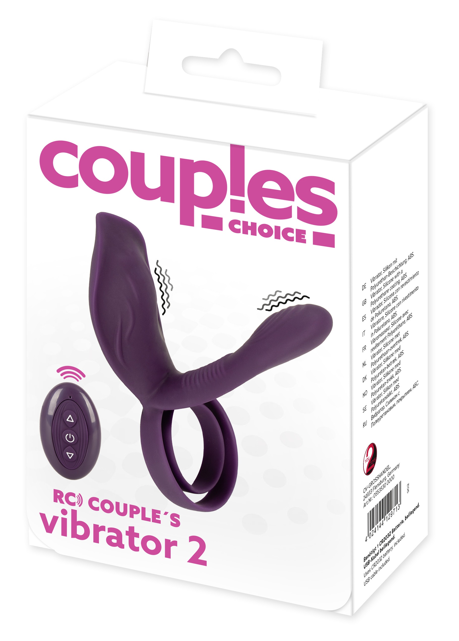 coup!es choice Vibrator »Paarvibrator RC Couple`s Vibrator 2«