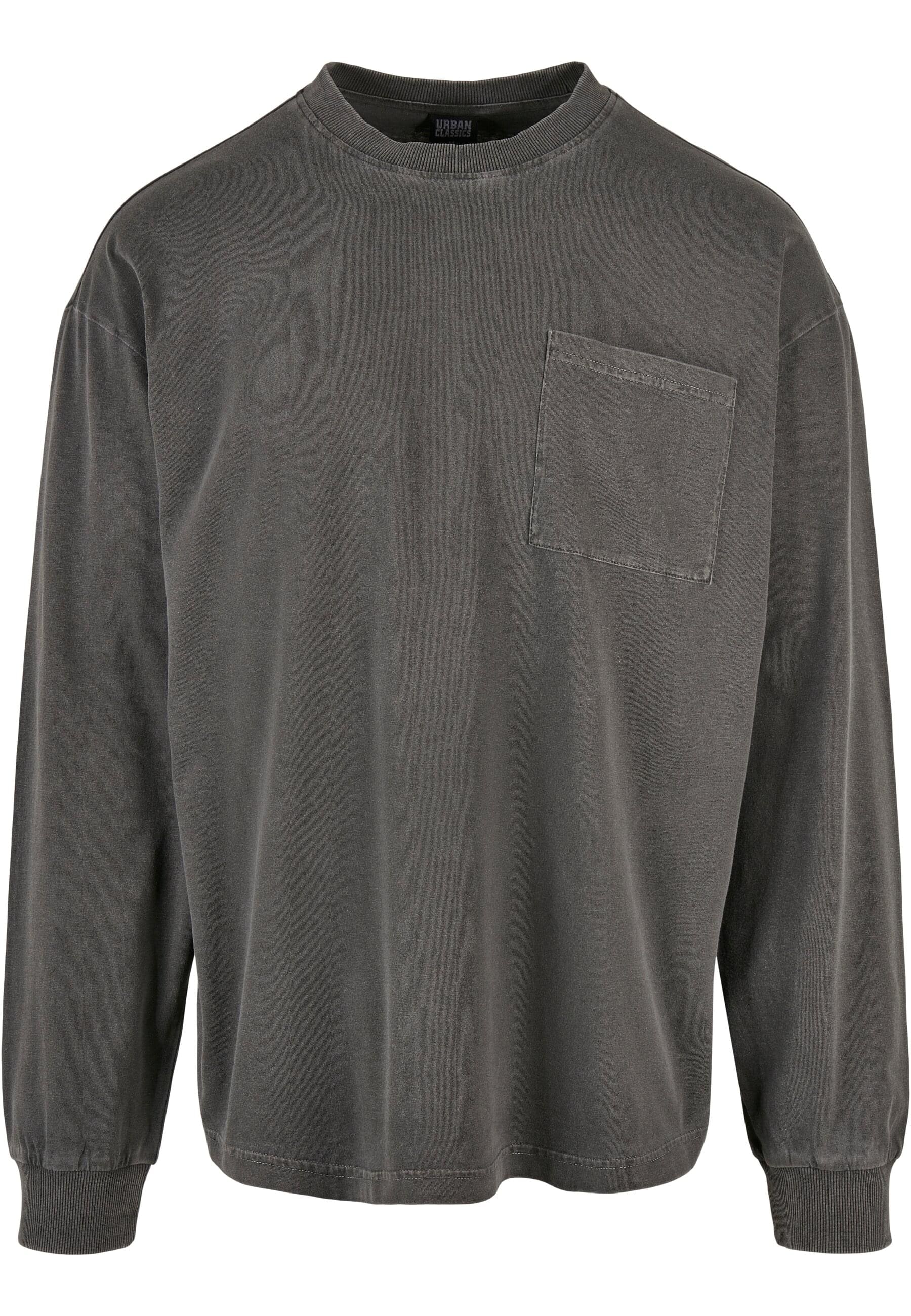 URBAN CLASSICS Longsleeve "Urban Classics Herren Pigment Dyed Pocket Longsl günstig online kaufen