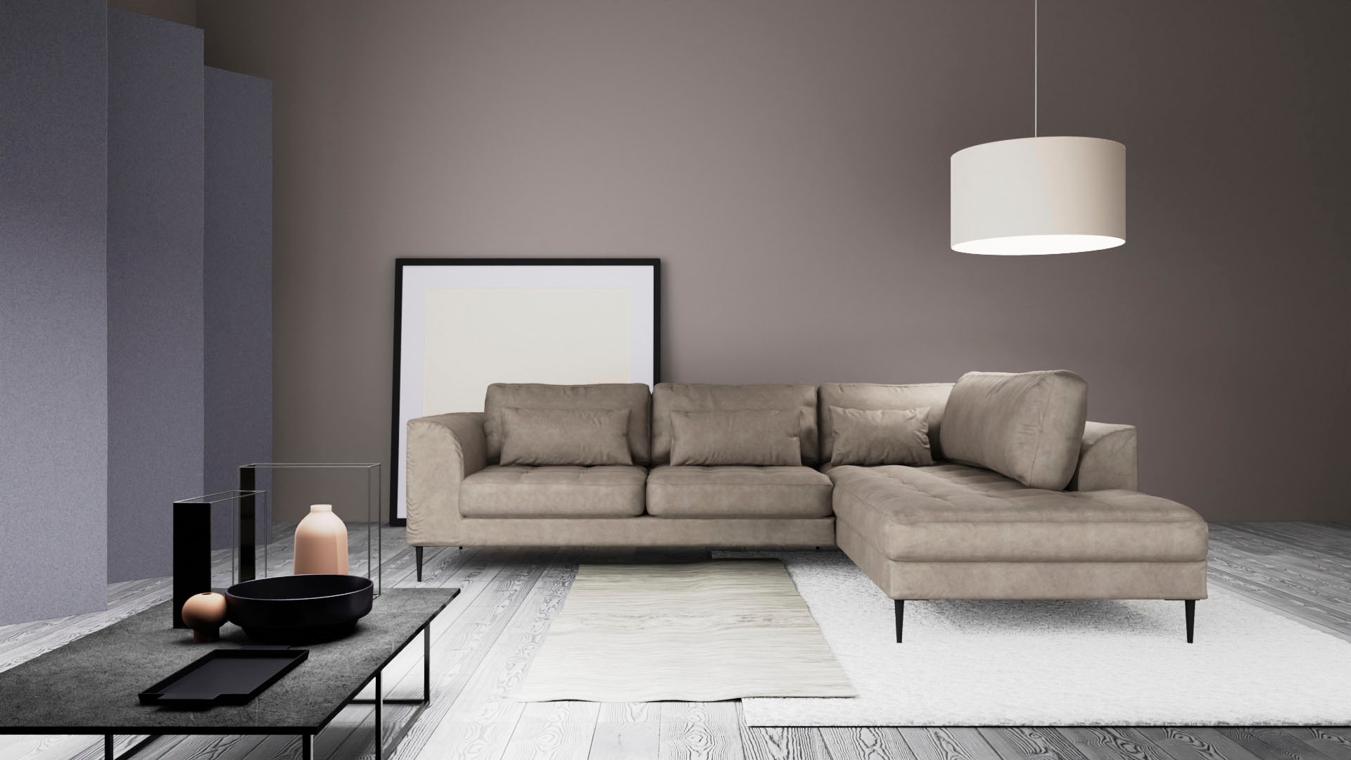 TRENDMANUFAKTUR  Ecksofa »Luzi patogi su Schlaffunktion...