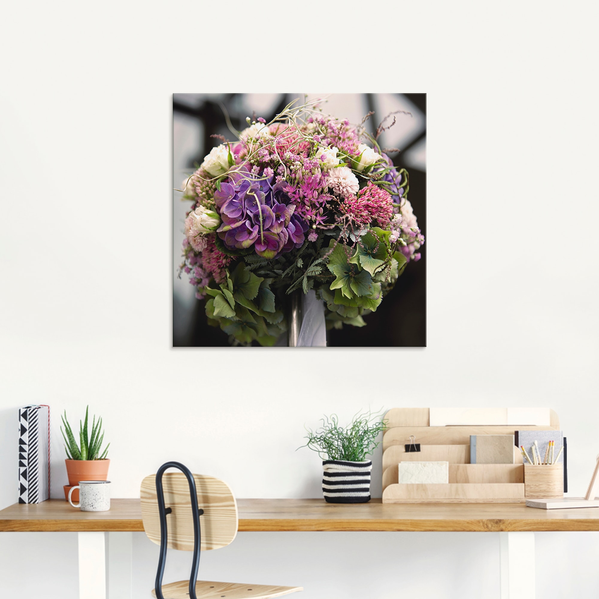 Artland Glasbild »Blumenkugel«, Blumen, (1 St.), in verschiedenen Größen  bestellen | BAUR